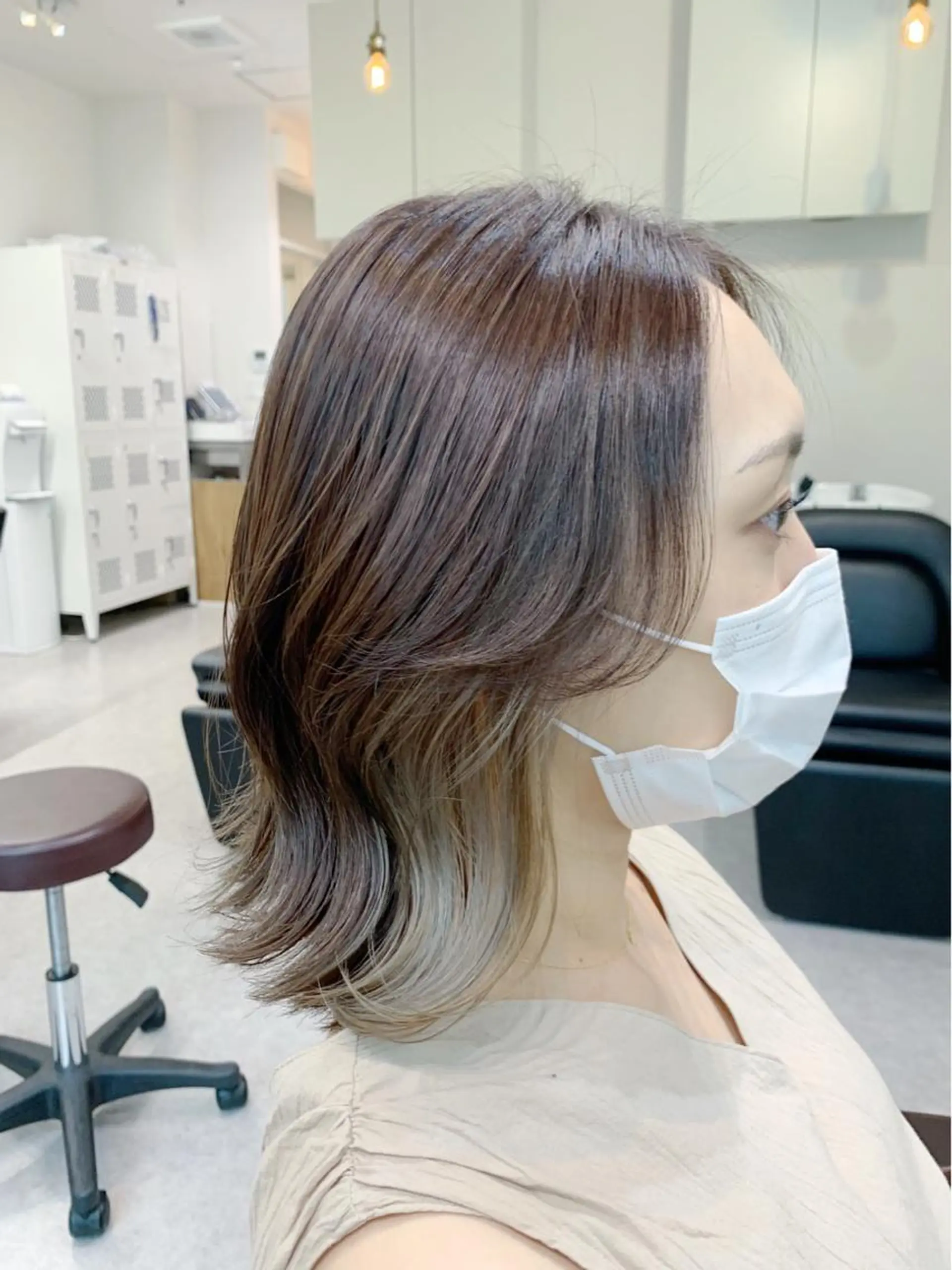 ミディアム ハイライト トリートメント 酸熱トリートメント/ 髪質改善🌟玉井香奈のヘアスタイル