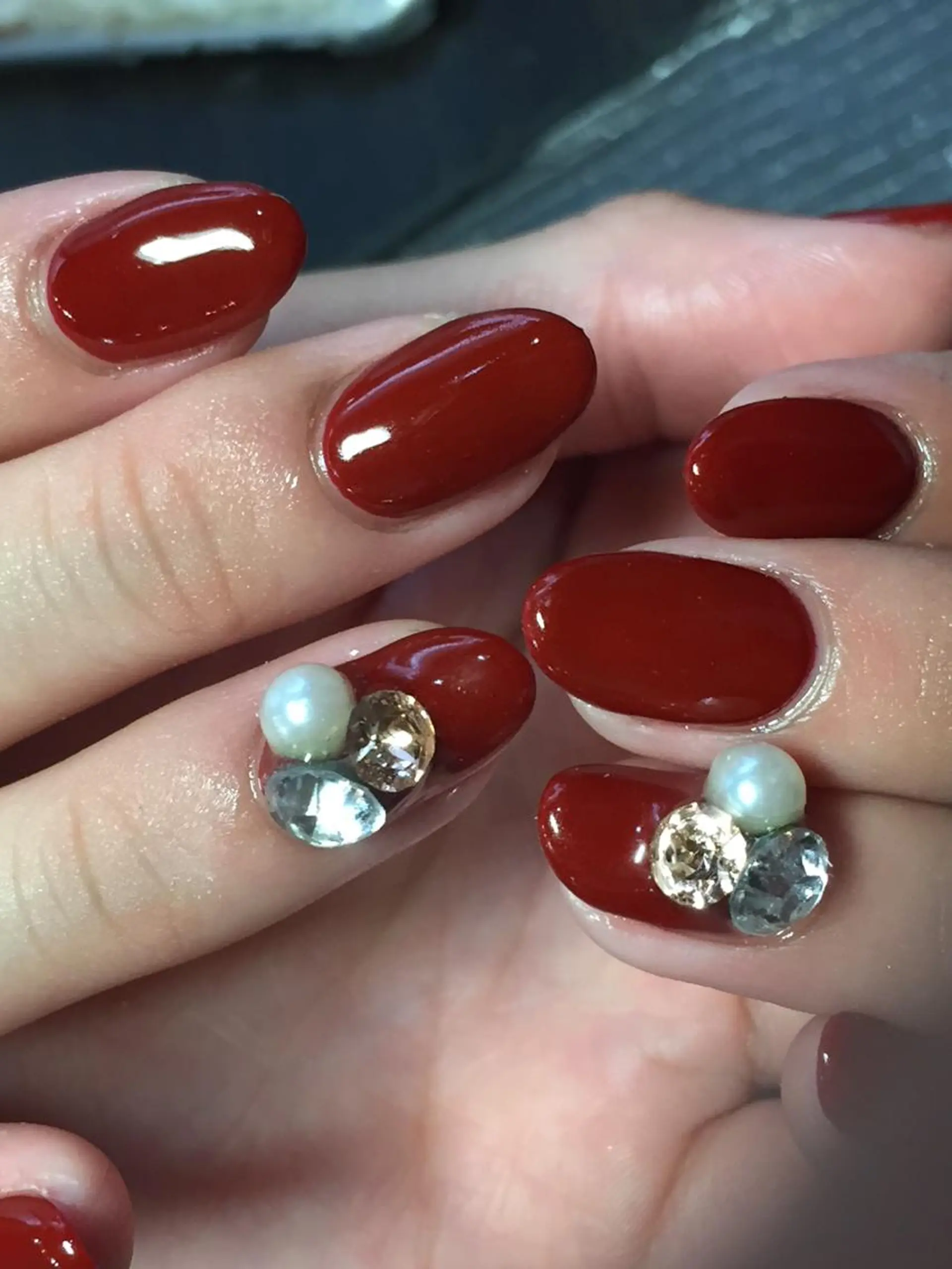 ネイル ワンカラーネイル アクア ライズのネイルデザイン