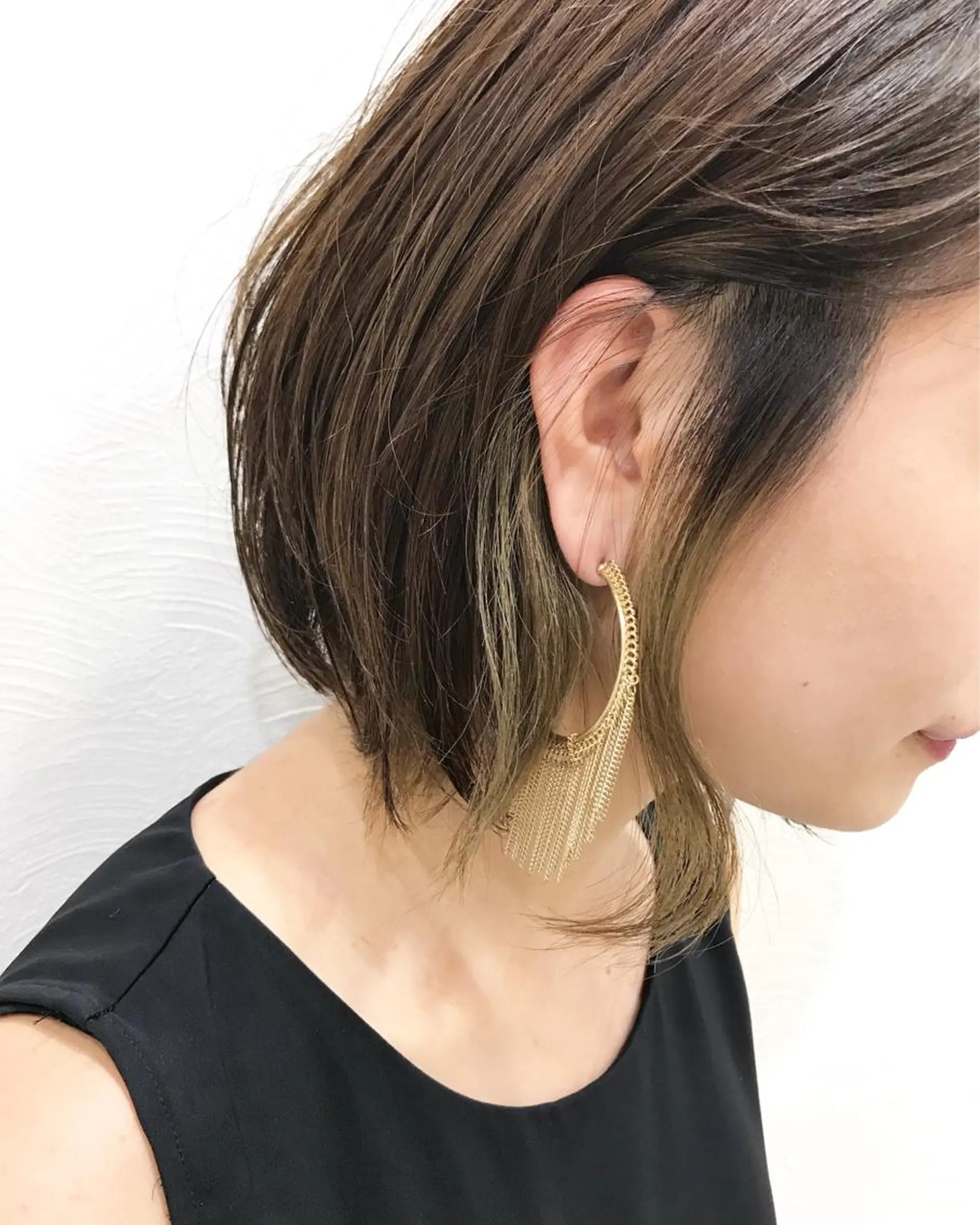 カラー インナーカラー ボブ Life salon SAKURAのヘアスタイル