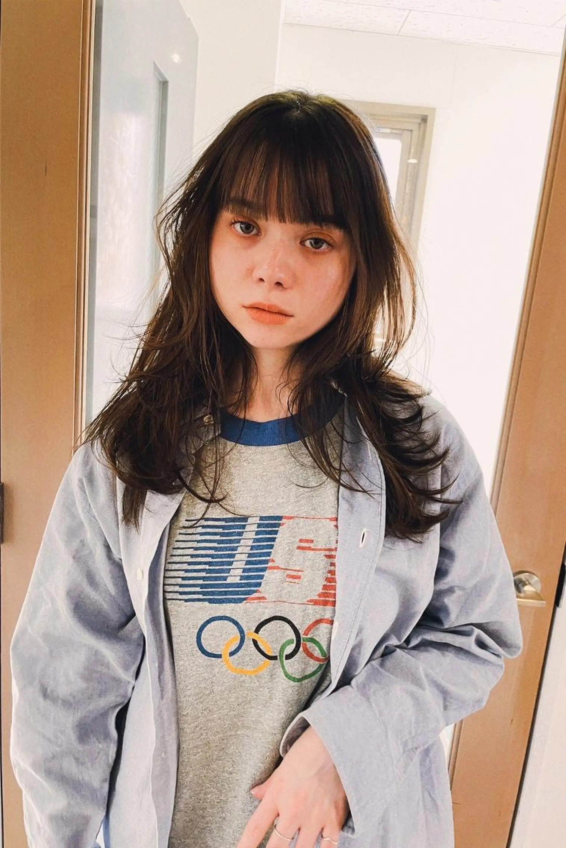 ミディアム カラー ショートボブ ミディアムパーマ アディクシーカラー ブリーチ ケアブリーチ カット ヘアカラー トリートメント CEINE【セーヌ】 三軒茶屋のヘアスタイル