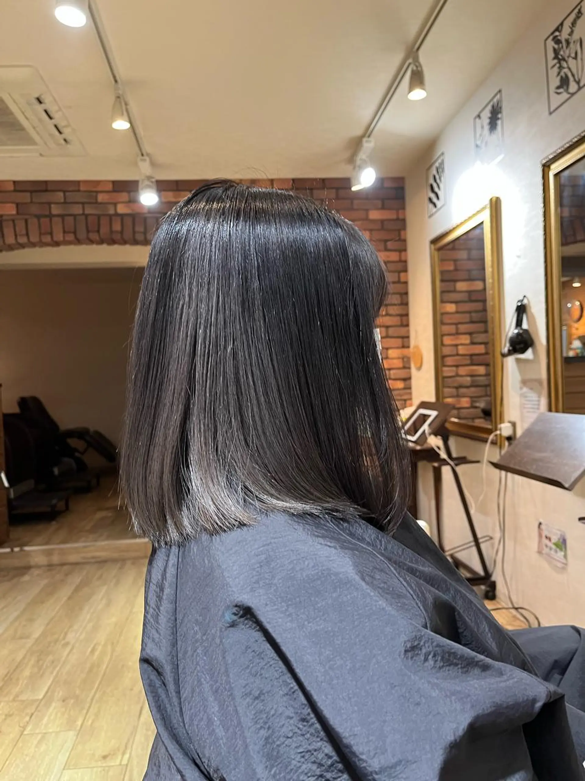 ミディアム カラー ブリーチ ブリーチなしカラー 縮毛矯正 ヘアカラー 中園康 /カラー/ブリーチのヘアスタイル