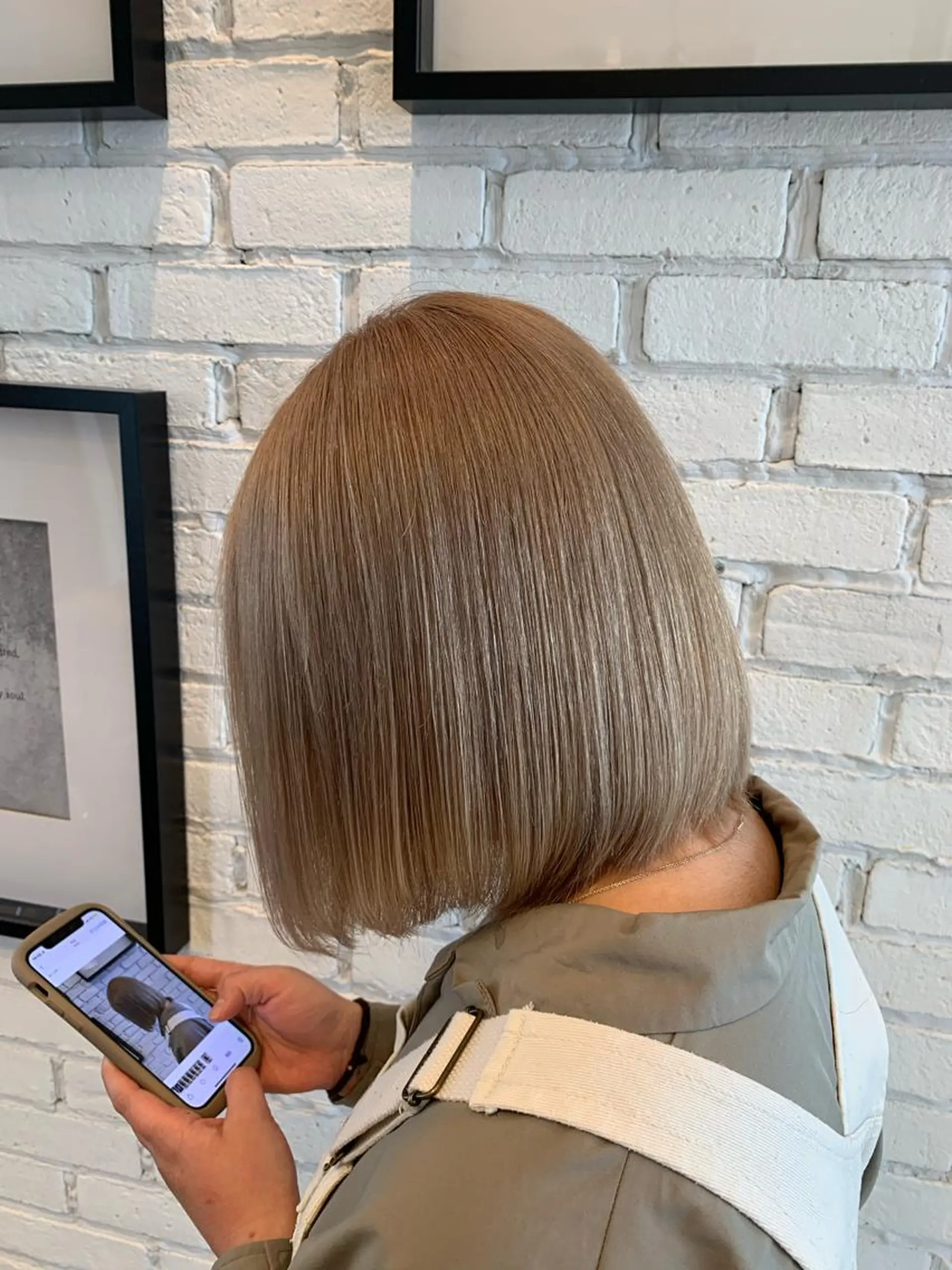 ミディアム カット ヘアカラー トリートメント ショート NAOKIのヘアスタイル