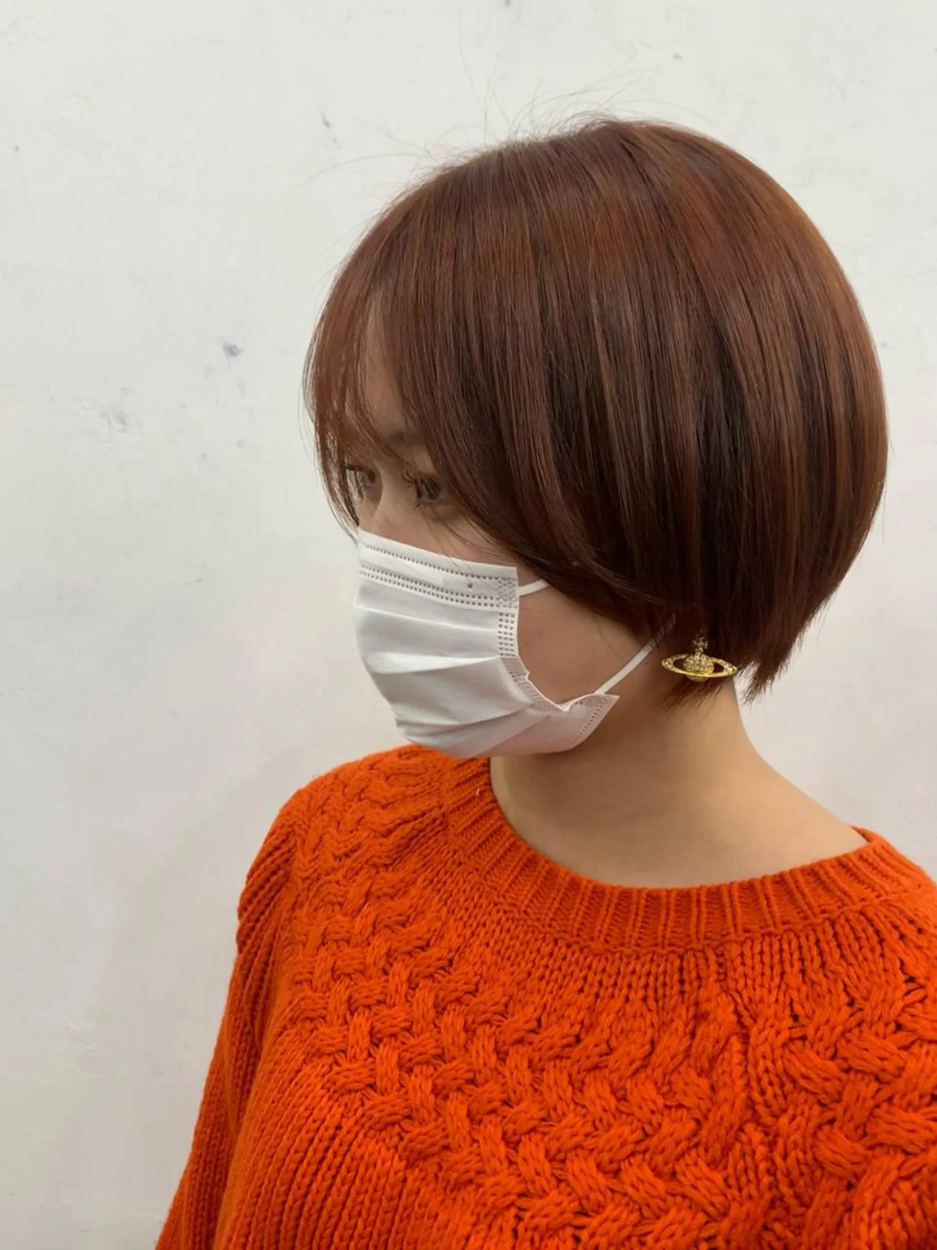 ショート カラー レイヤー ハイトーン 暖色⭐︎KANAKOのヘアスタイル