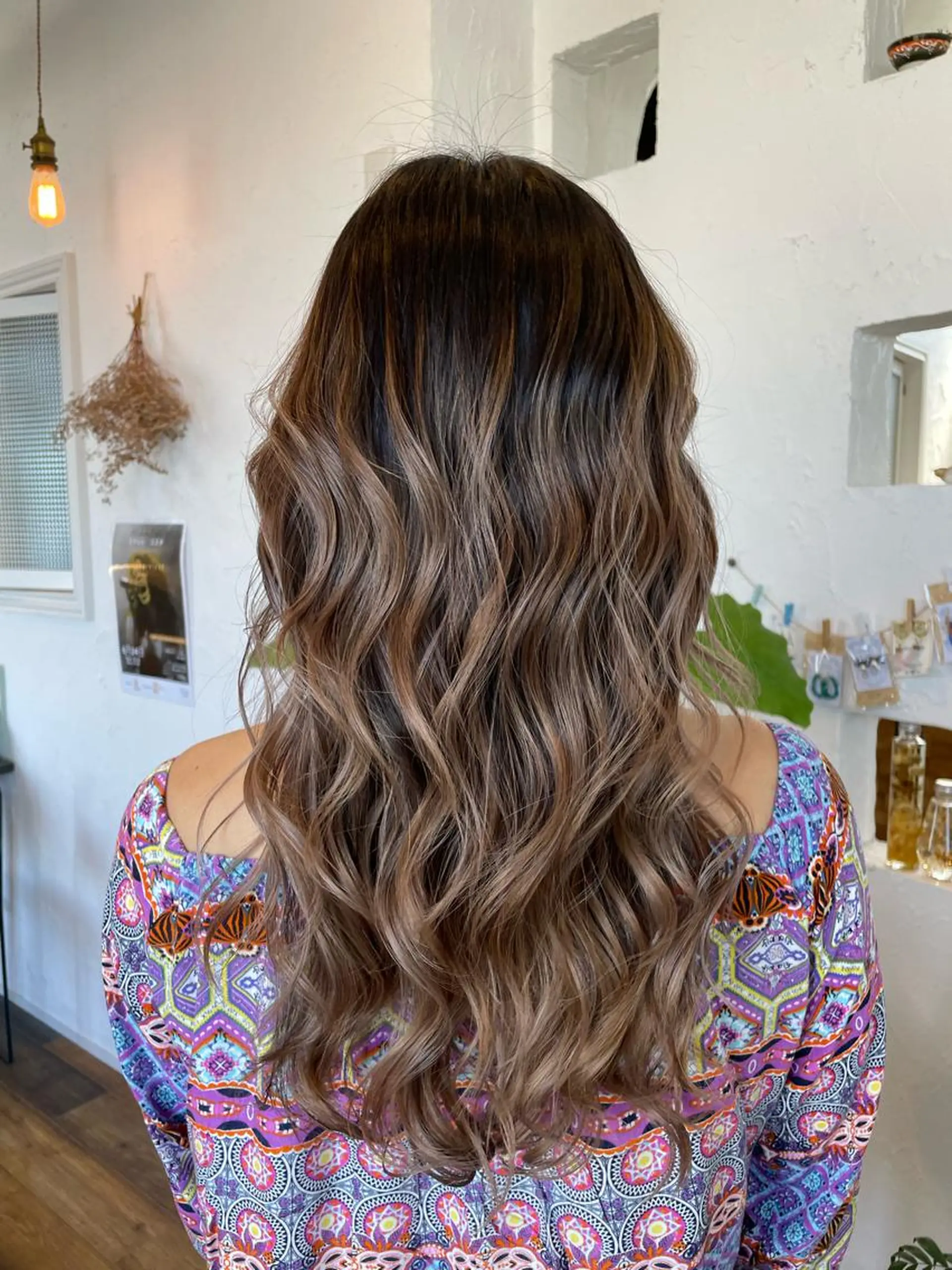 ロング カラー バレイヤージュ ベージュカラー ブリーチ ハイライトカラー 外国人風カラー ヘアカラー 🌸小掛🌸 豊橋外国人風カラーのヘアスタイル