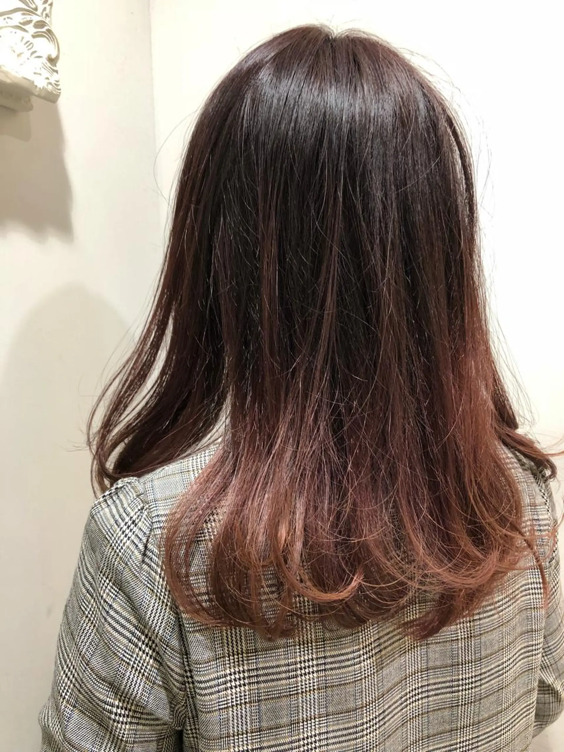 セミロング カラー レイヤーカット✂️ 横浜No1♡下鳥翔子のヘアスタイル