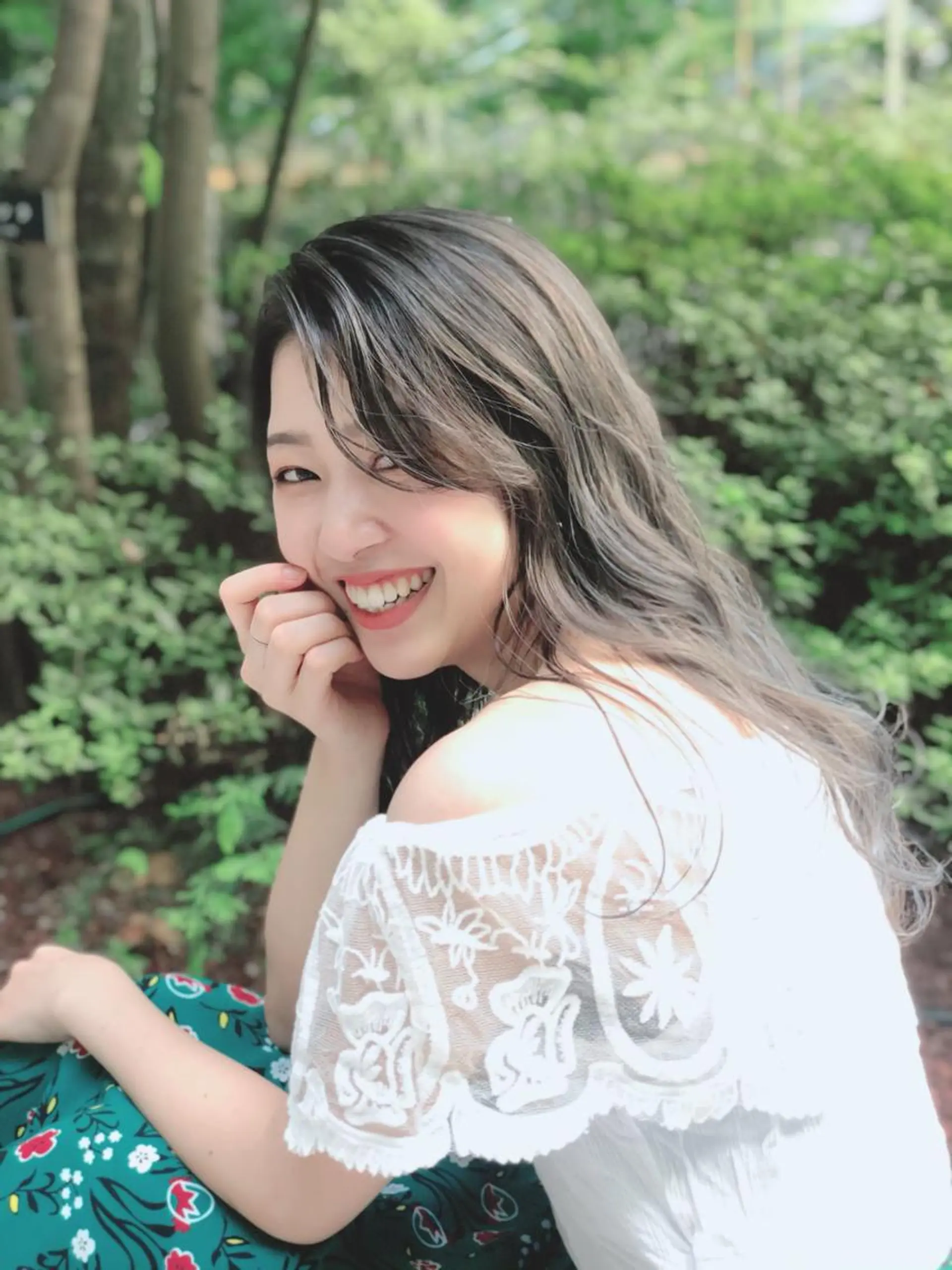 ロング カラー 能登谷 きよのヘアスタイル