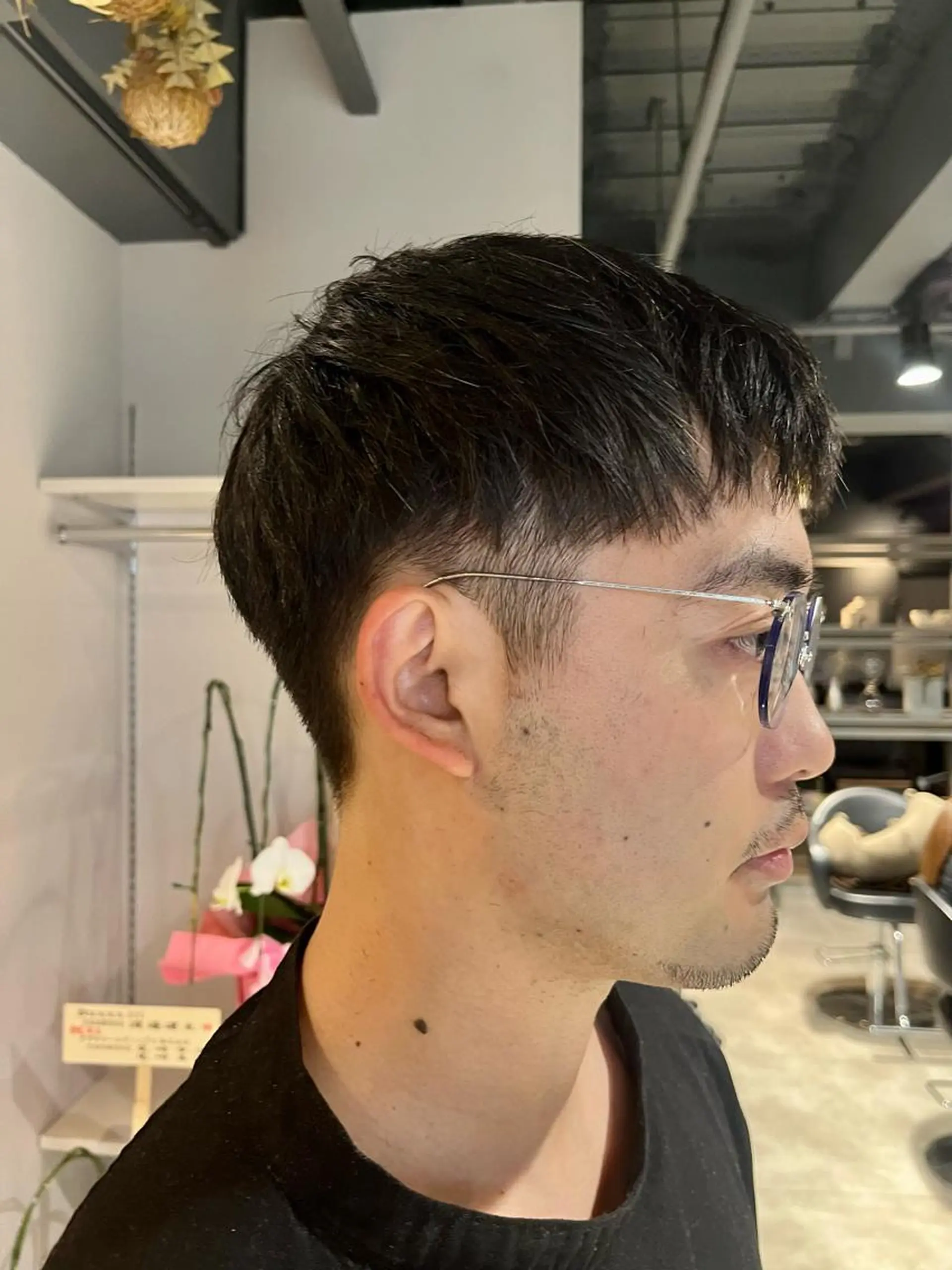 ショート メンズ うる艶カラー/恵比寿 ベージュ/丸山陽平のヘアスタイル