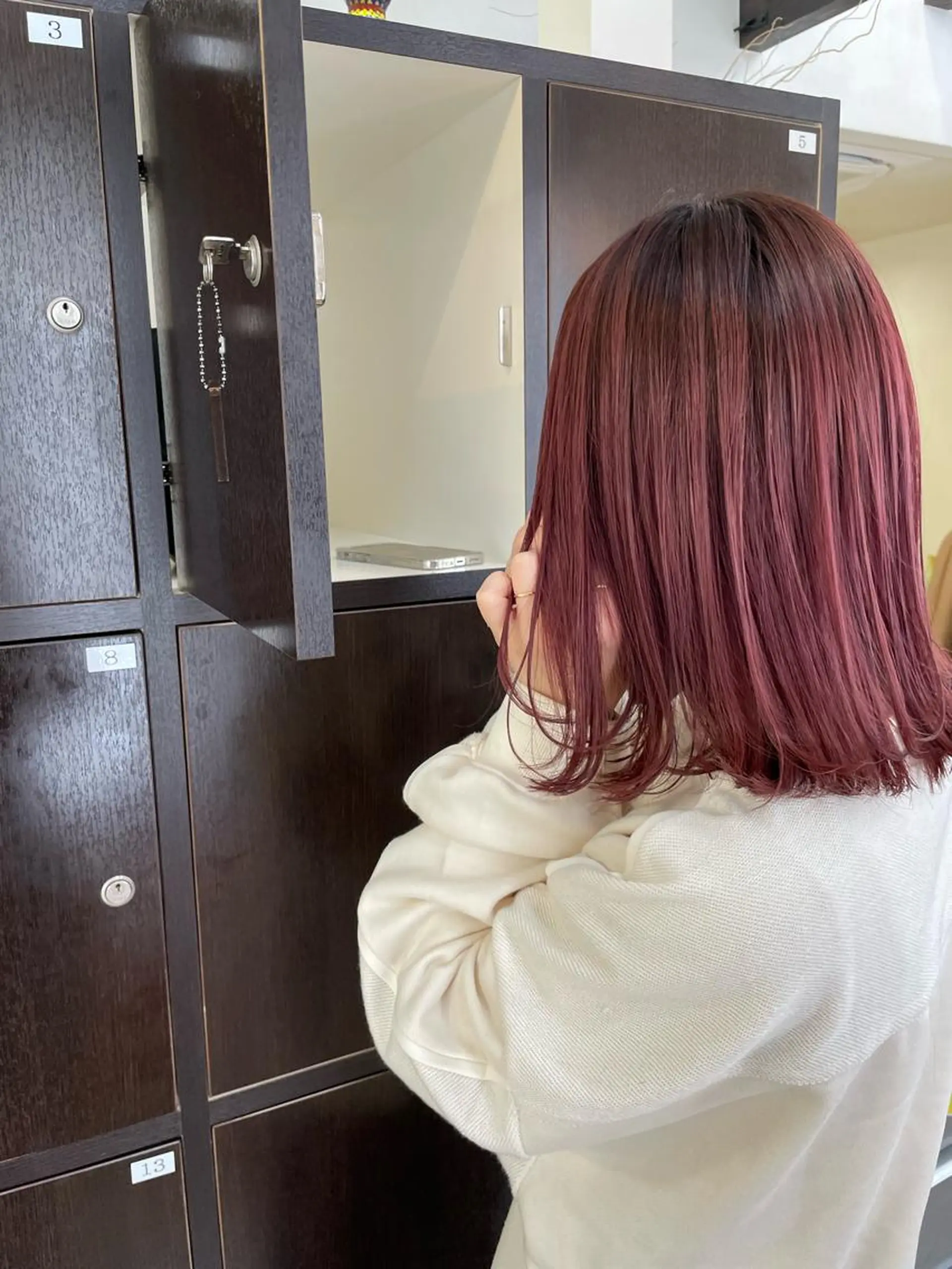 ミディアム カラー カット ヘアカラー トリートメント コレットヘアー 田中アヤノのヘアスタイル