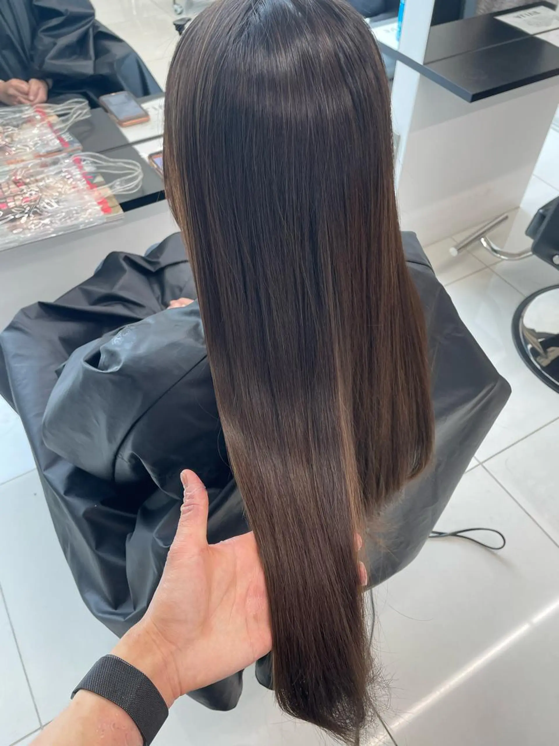 ミディアム カラー ハイライトカラー ハイライト 学生 ⭐️無料！カット モデル募集⭐️夕貴のヘアスタイル