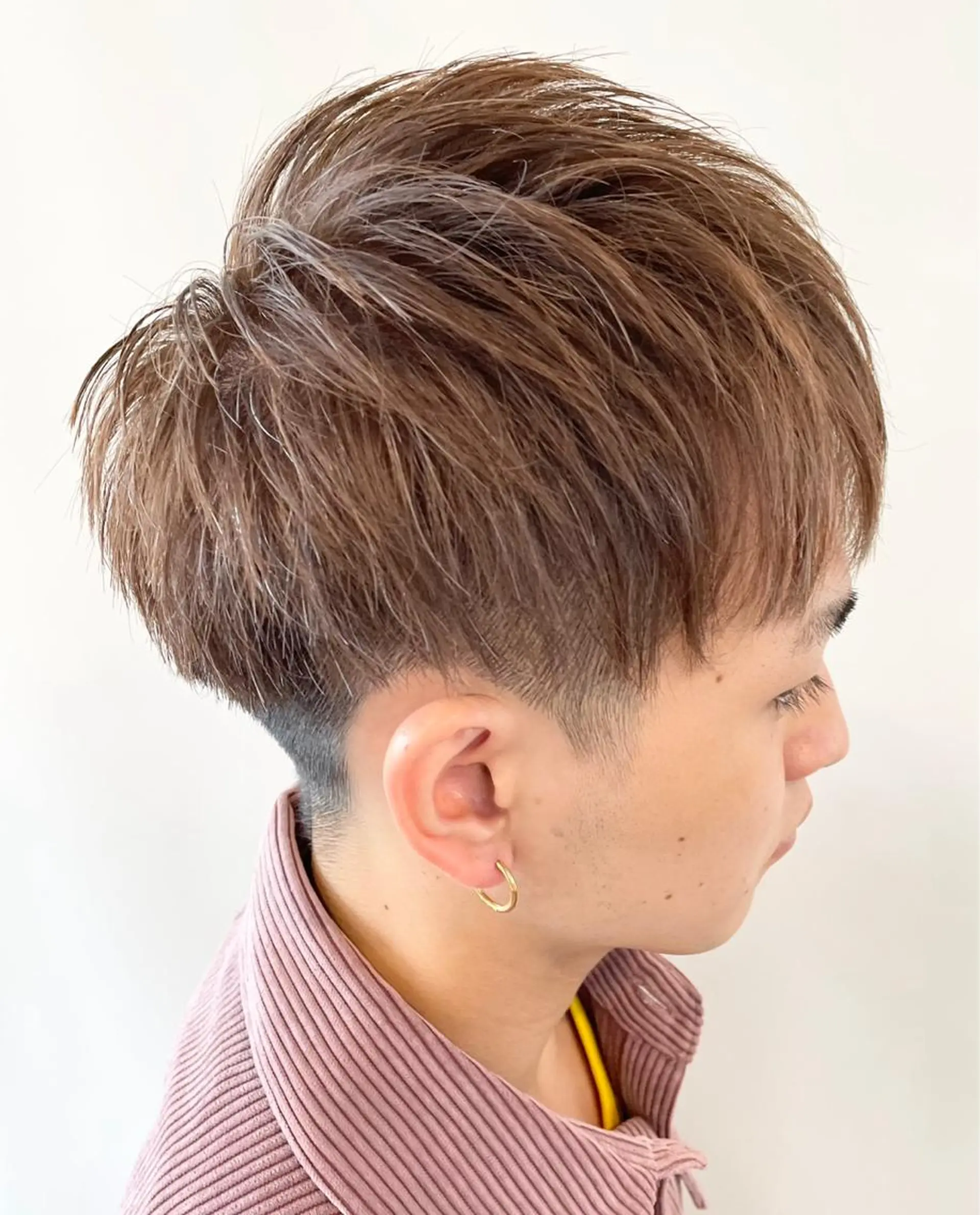 ショート カラー メンズ メンズブリーチ ブリーチ ブリーチなしカラー FLAGS所属・FLAGS YAMATOのヘアスタイル
