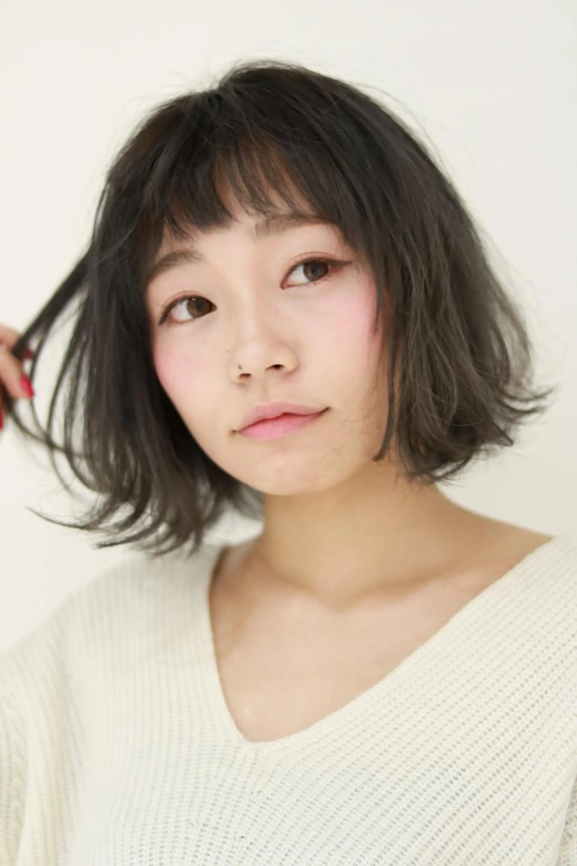 ショート ボブ 外ハネヘア 日野・八王子レイヤー ワタナベリョウマのヘアスタイル