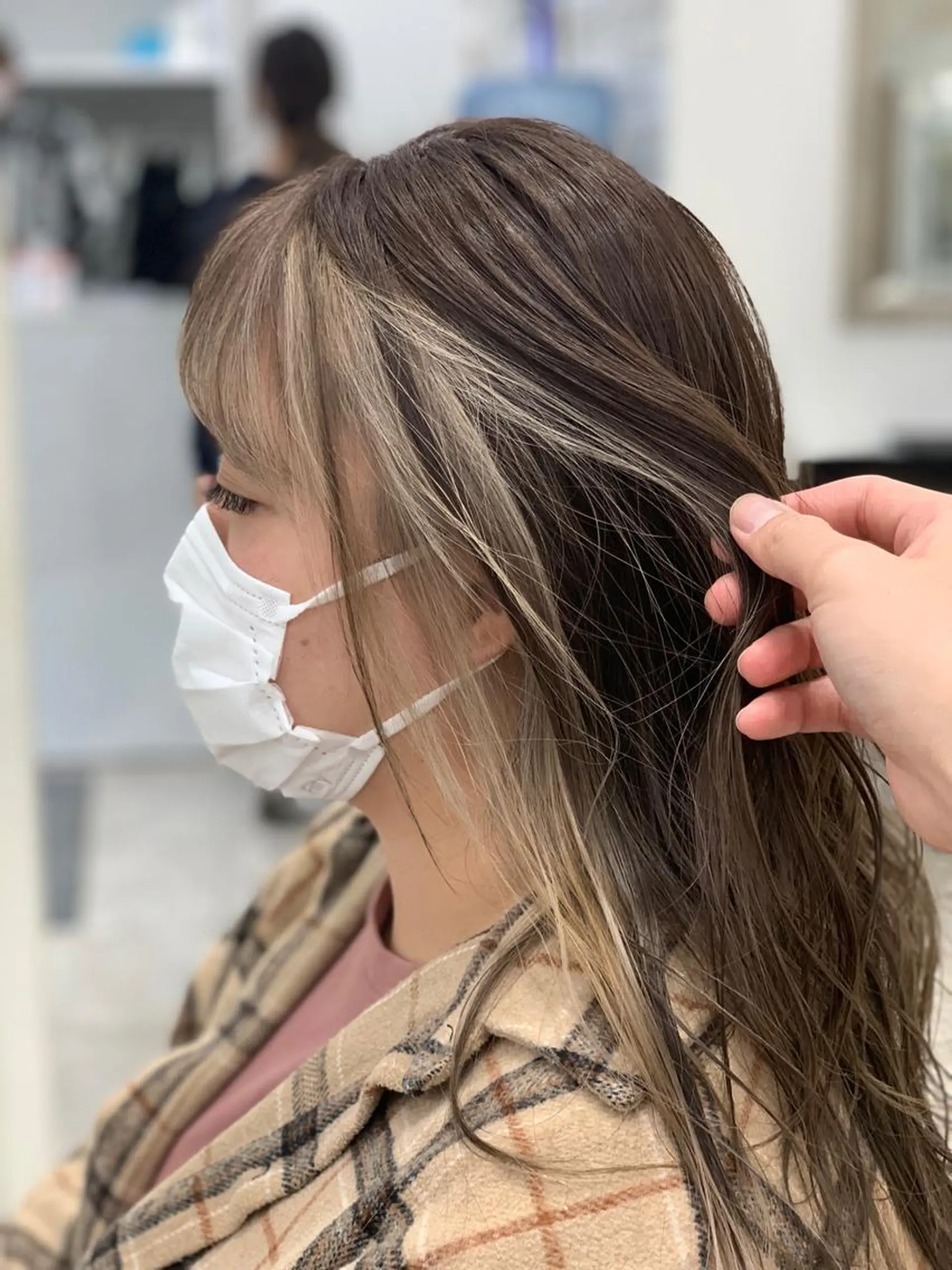セミロング カラー ミストバング  フェイスフレーミング 相武台ショート特化 💐川崎希💐のヘアスタイル