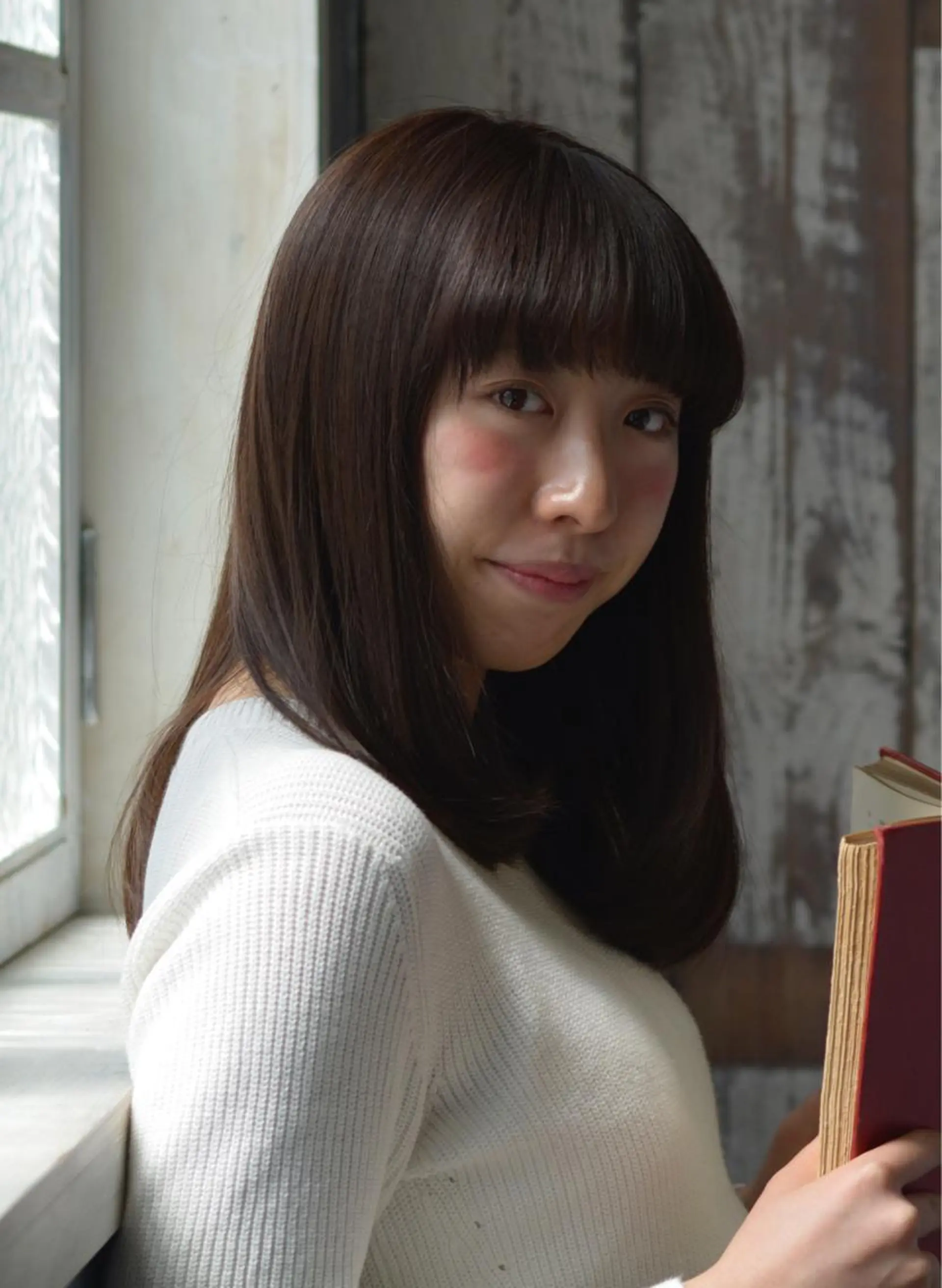 ミディアム セミロング ロング カラー パーマ ヘアアレンジ Lall You 大阪所属・🥛洒落髪小顔cut なら龍崎🥛のヘアスタイル