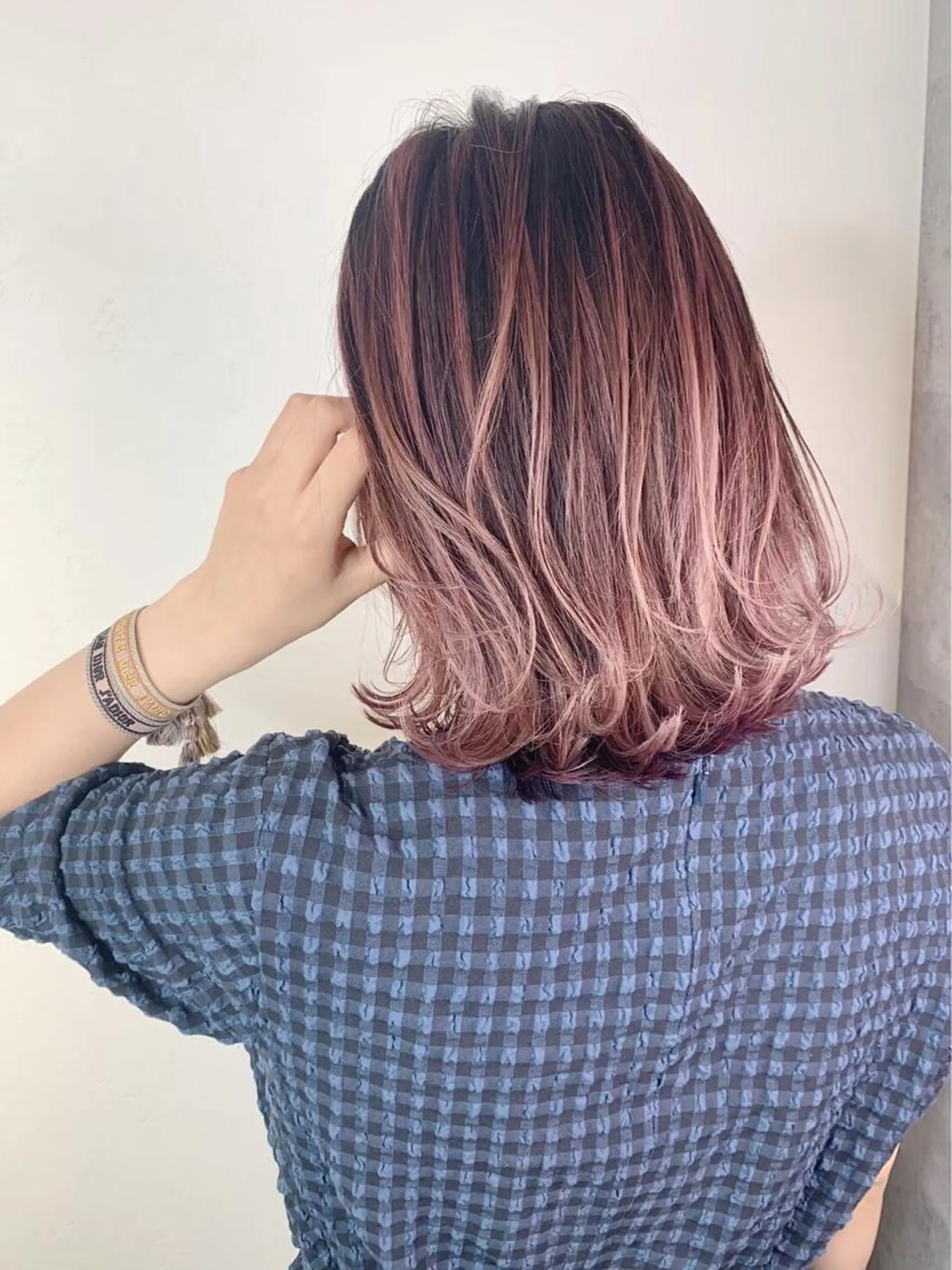 ミディアム カラー レイヤーカット❤︎ 韓国ヘア❤︎YUKAのヘアスタイル