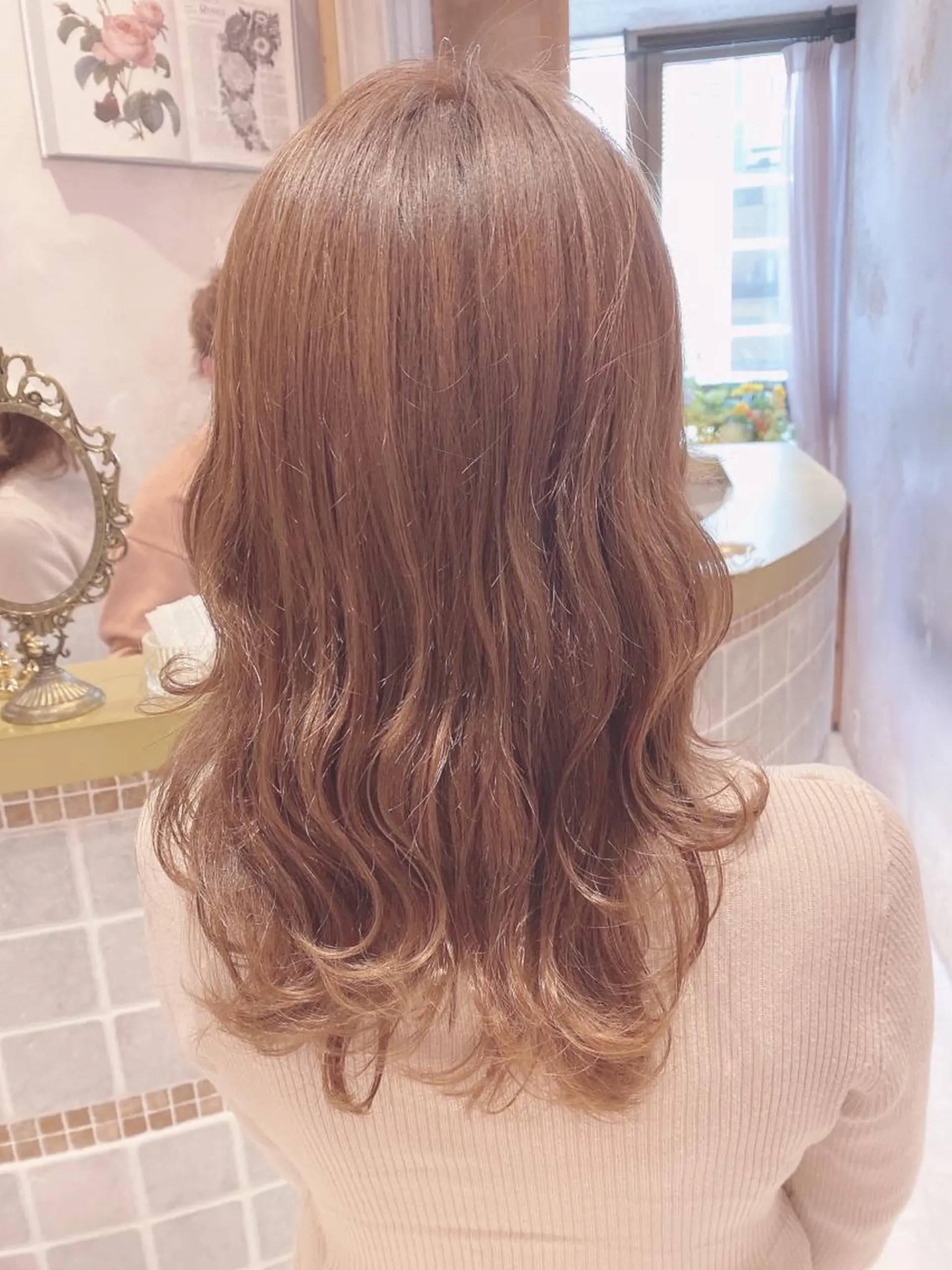 セミロング 韓国風ヘア✻透明感 カラー✻yukaのヘアスタイル