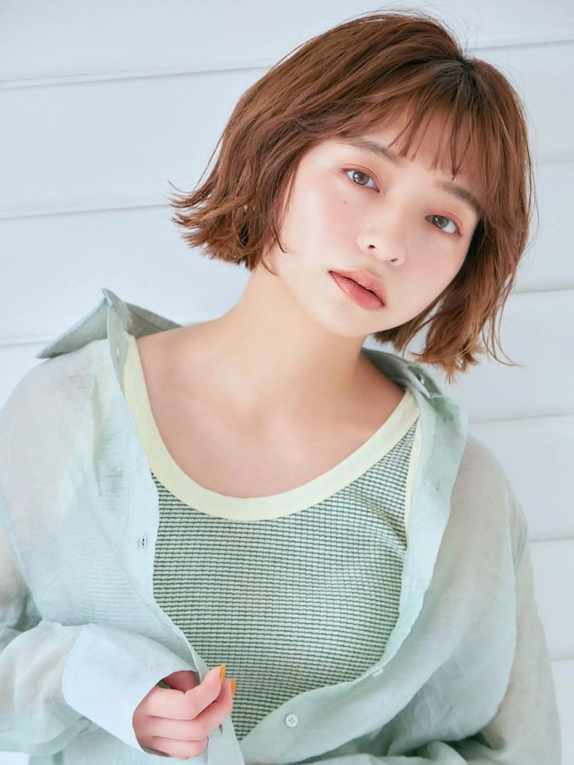 セミロング 吉原 みえのヘアスタイル