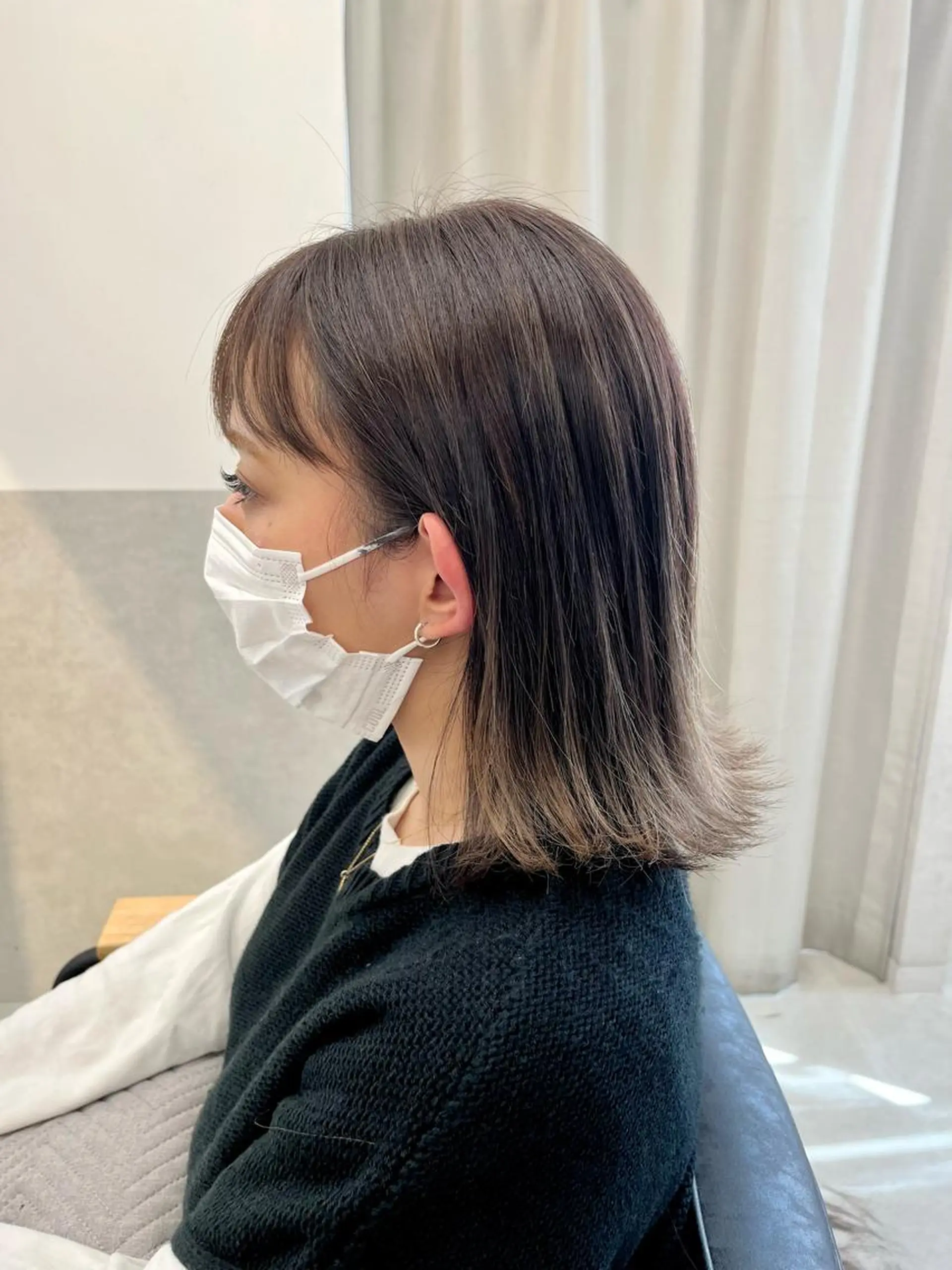 ミディアム カラー 天野 涼のヘアスタイル