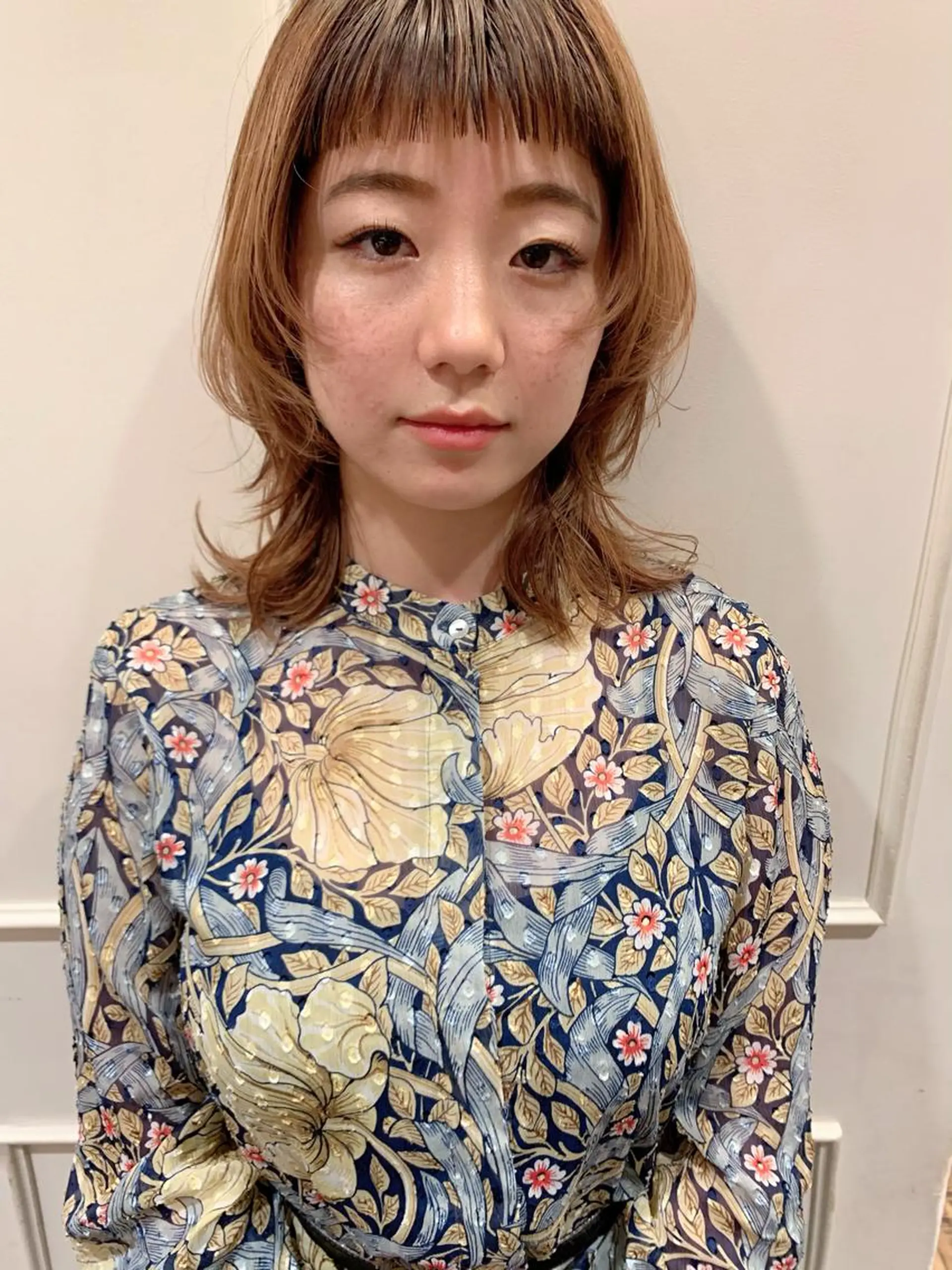 ミディアム カラー パーマ カット ヘアカラー トリートメント rico_by ヘアとアイブロウの眉毛・アイブロウイメージ