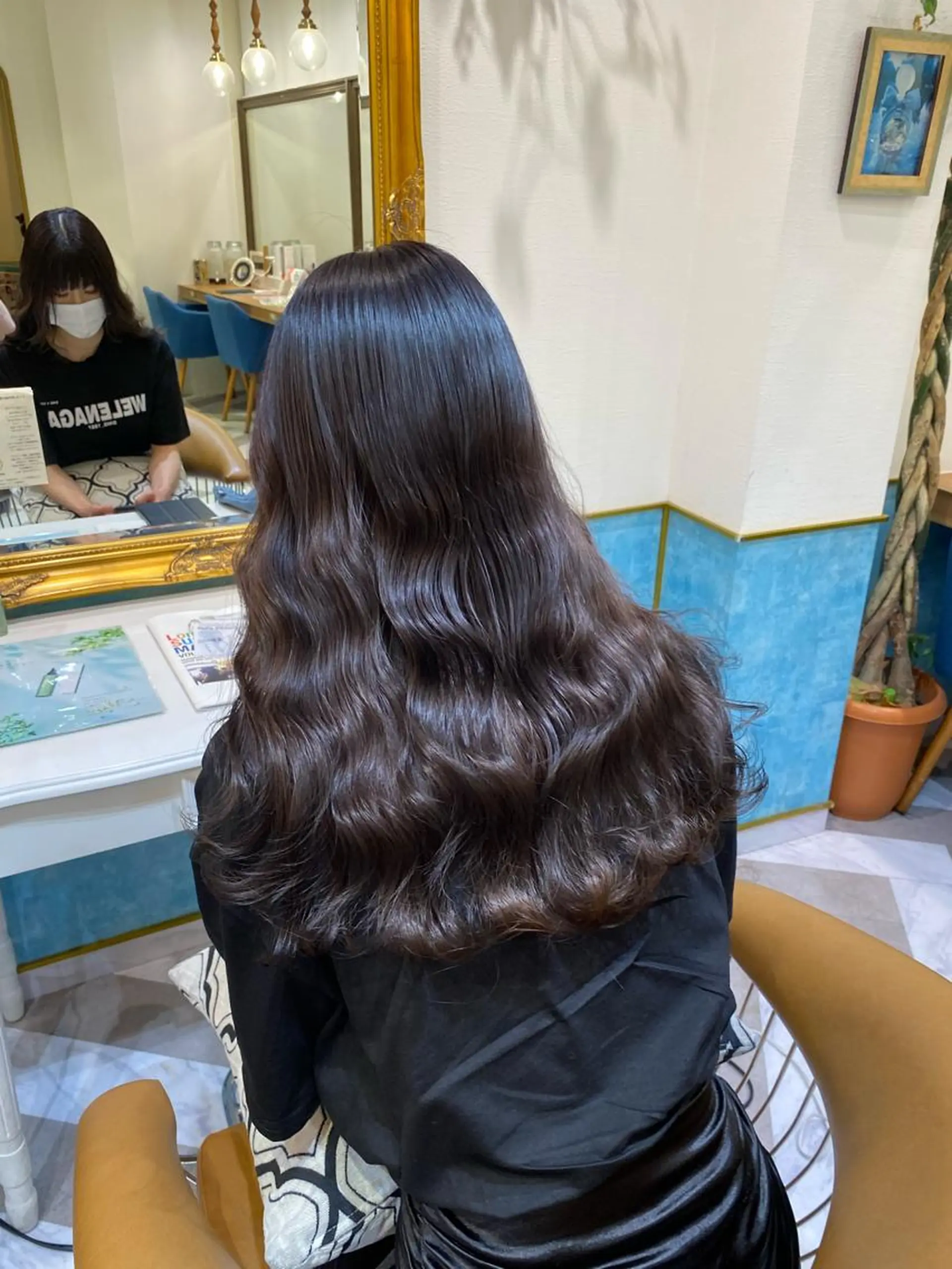 ロング カット ヘアカラー トリートメント ‎🤍髪質改善‎🤍 レイヤーカット‎🤍のヘアスタイル