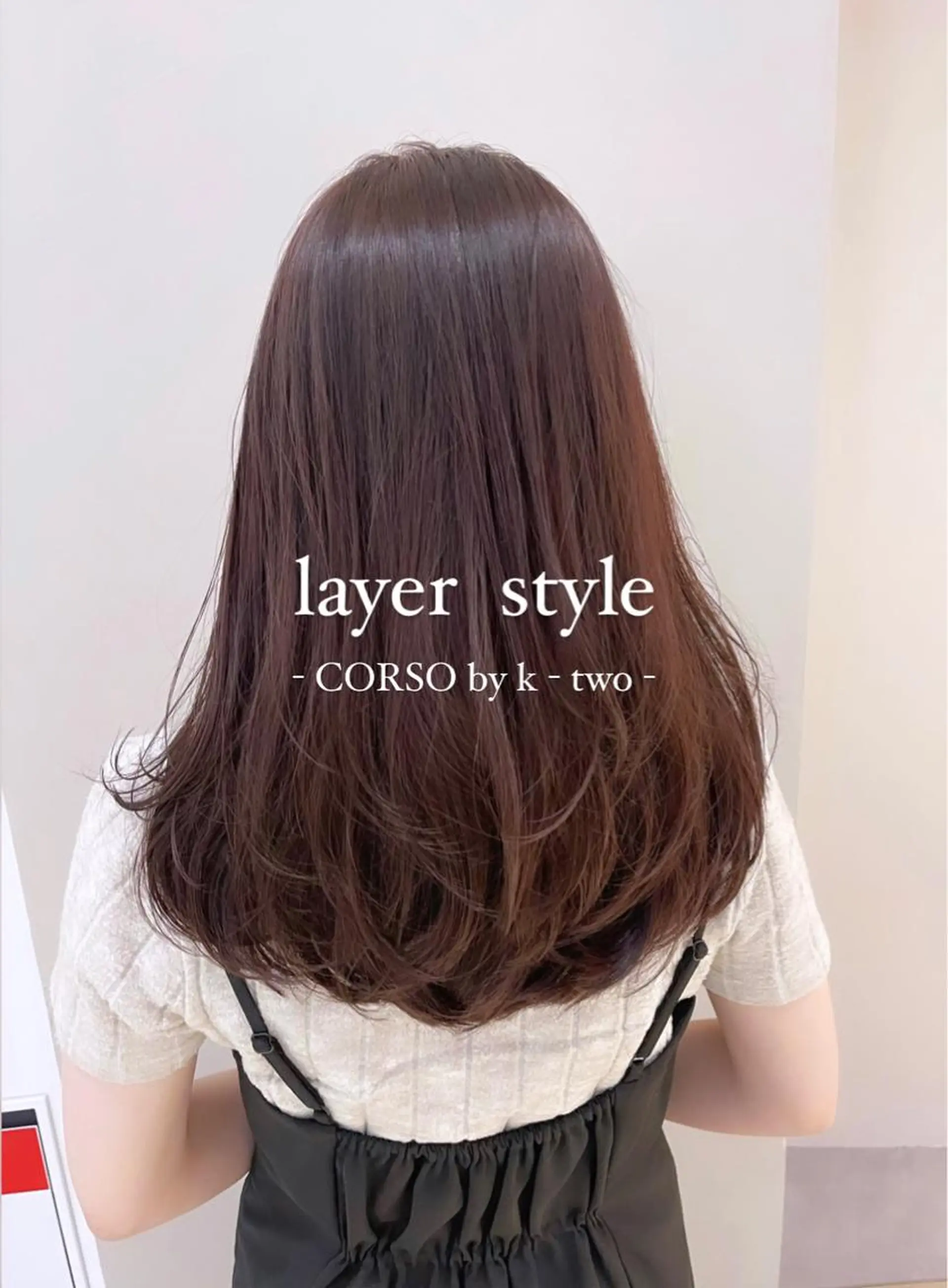 セミロング カット k-two top stylist 林原のヘアスタイル