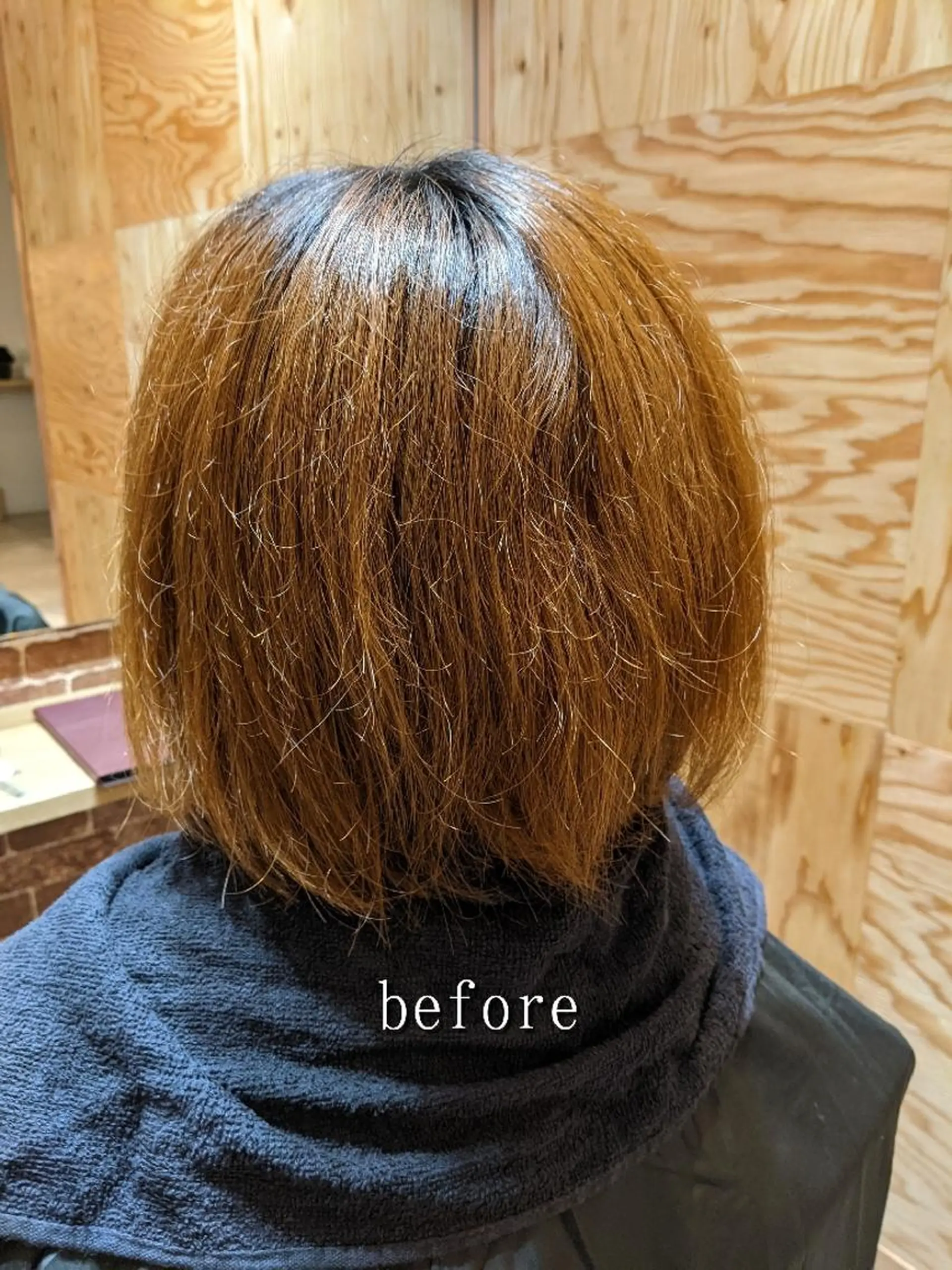 ミディアム カット 縮毛矯正 トリートメント Share salon JAM所属・美髪矯正 キョウスケのヘアスタイル