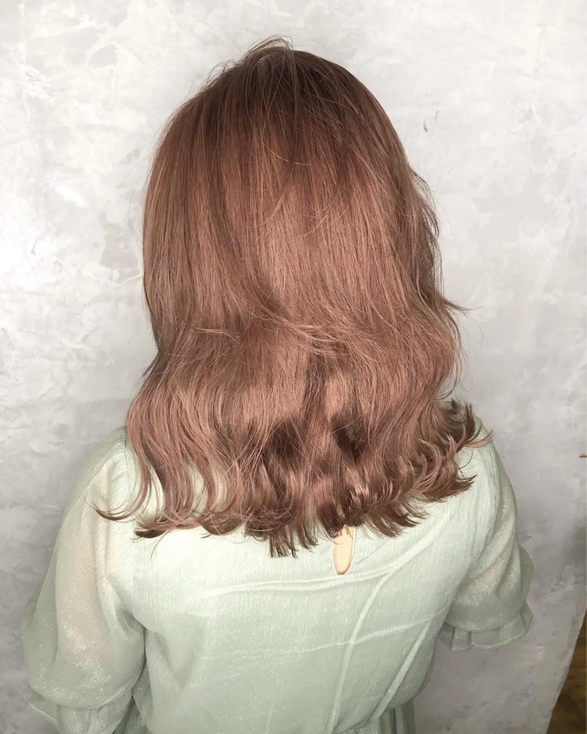 ミディアム カラー ヘアアレンジ ヘアカラー トリートメント 遠藤 拓馬のヘアスタイル
