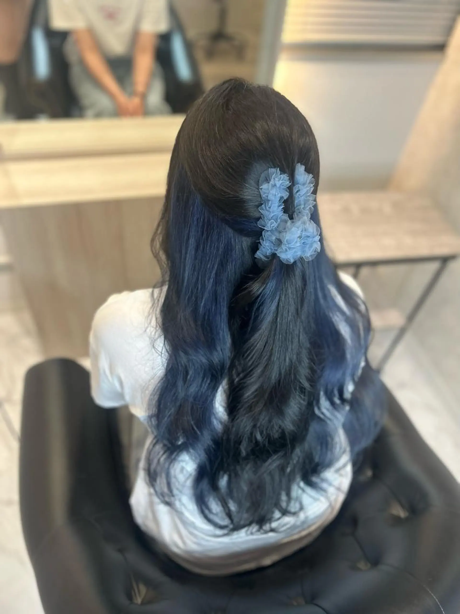 ロング カラー ヘアカラー トリートメント &chaLme   心斎橋所属・emi/髪質改善/ 韓国風/艶カラーのヘアスタイル