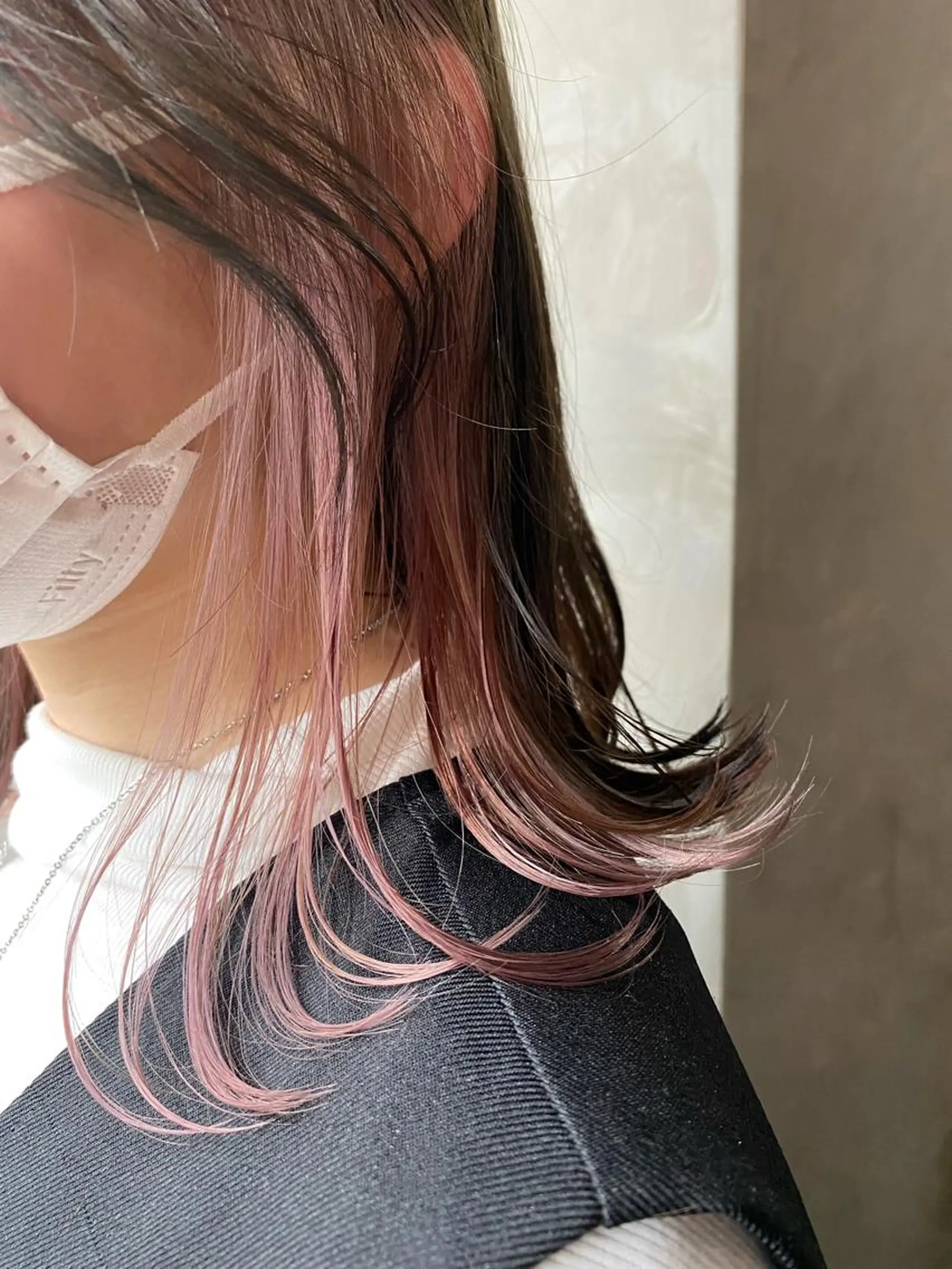 ミディアム カラー カット ヘアカラー トリートメント ツキノキ ミナのヘアスタイル