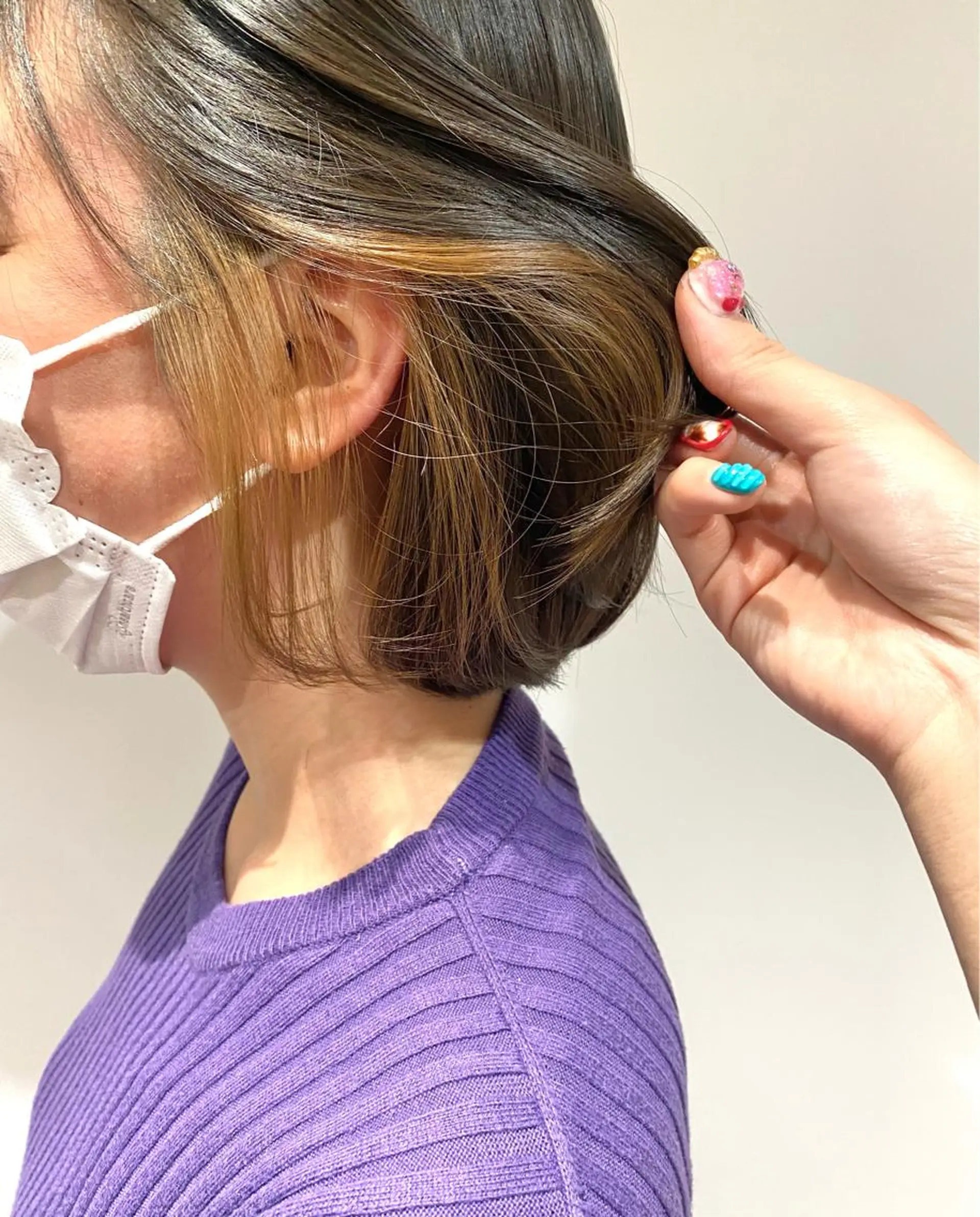 ショート カラー ブリーチ ブリーチなしカラー 🌈🌸あおき みちる🌟💗のヘアスタイル