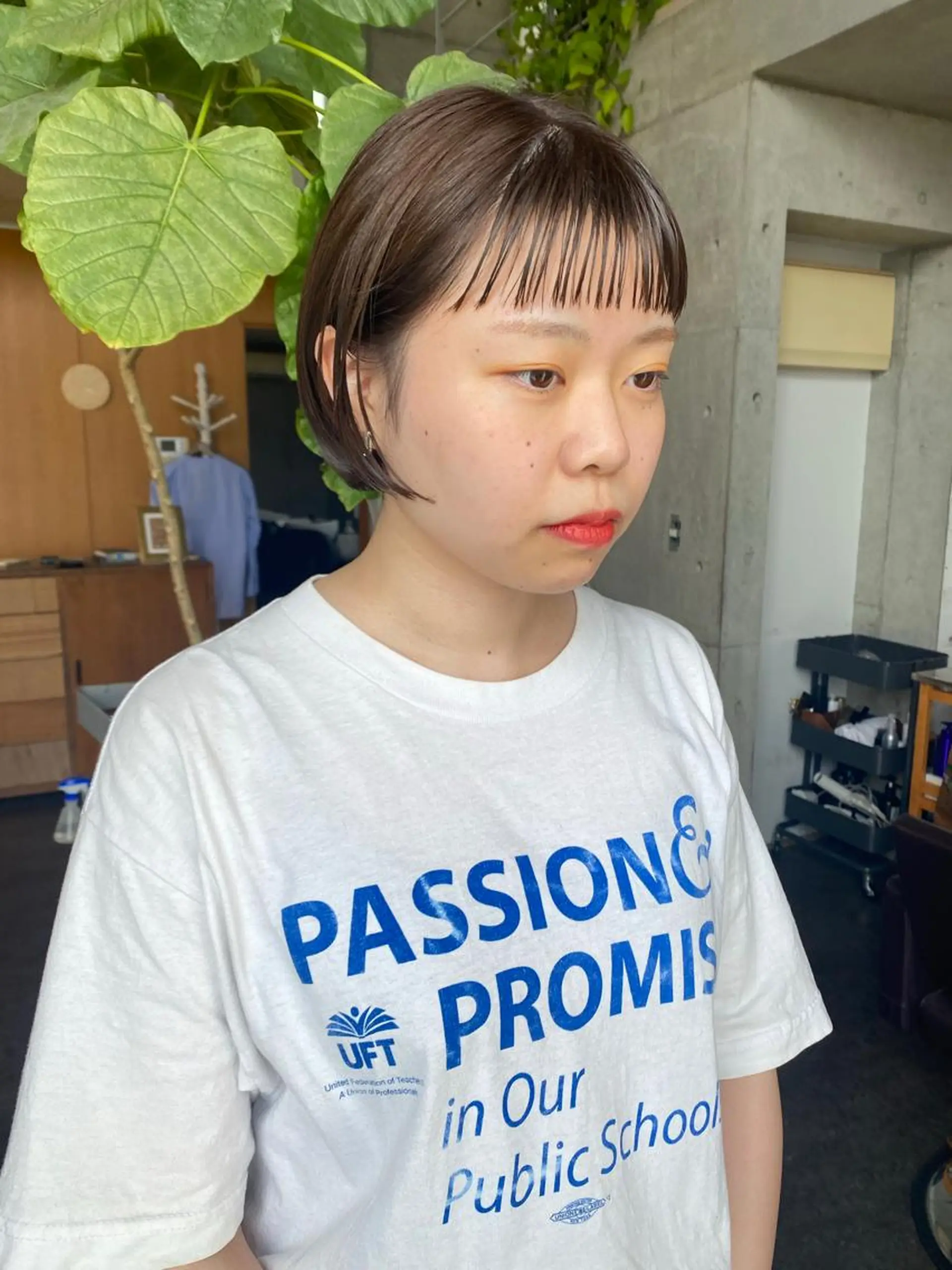 ショート カラー パーマ ヘアアレンジ メンズ キッズ ネイル マツエク・マツパ モリモト サナのヘアスタイル