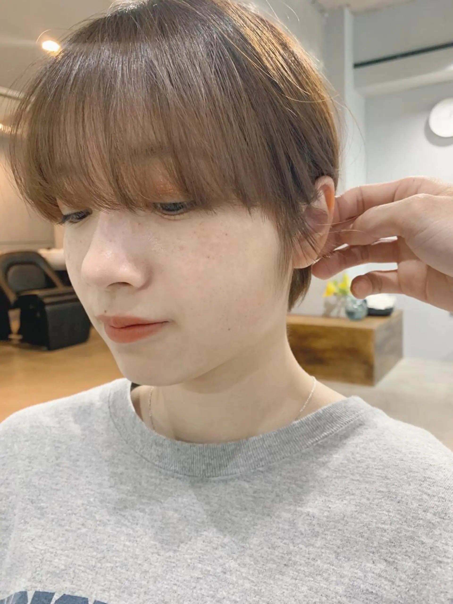 ショート カラー ボブパーマコテ巻き風 パーマNo1深江秀平のヘアスタイル