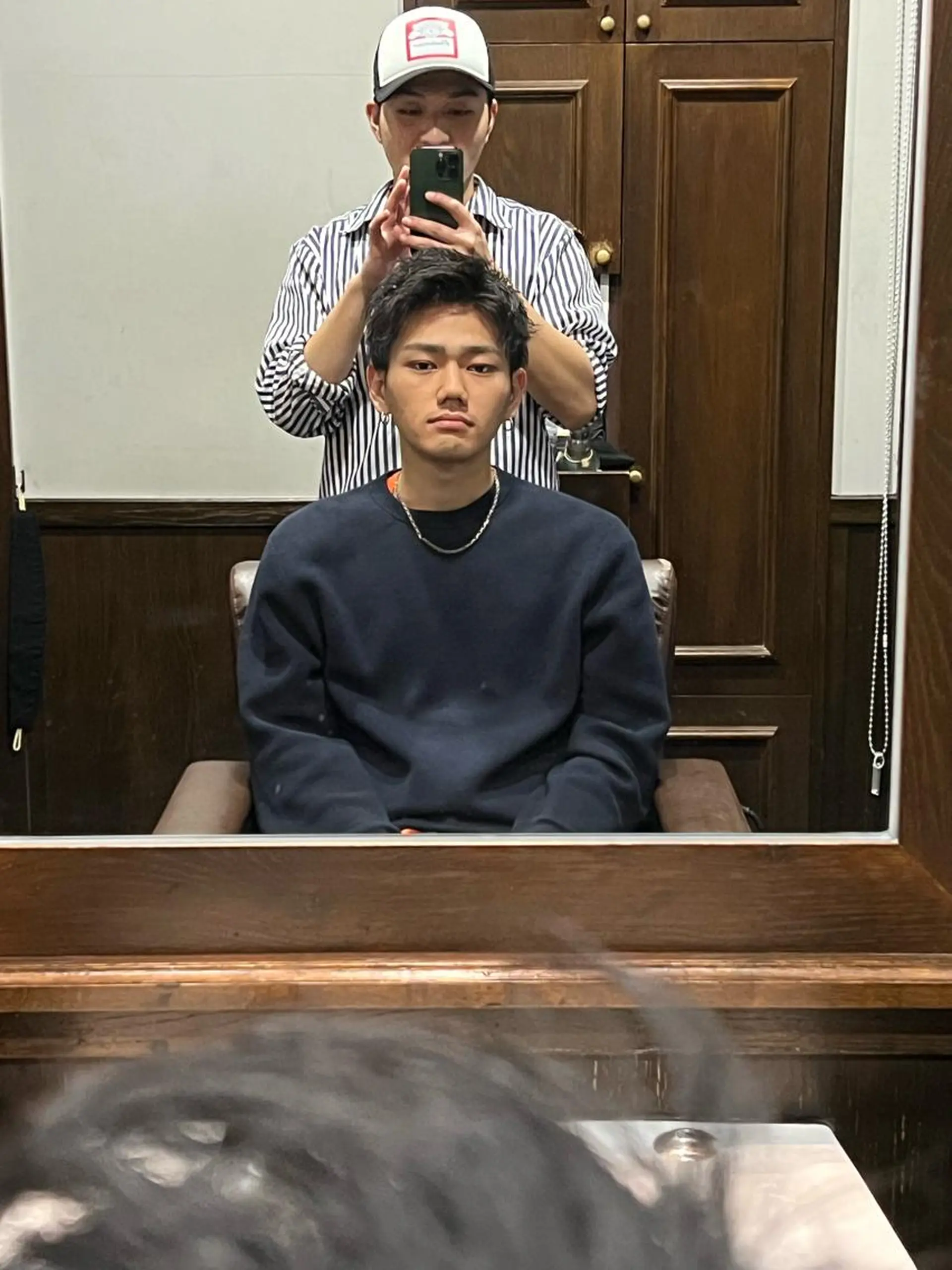 ミディアム 長野 風人のヘアスタイル