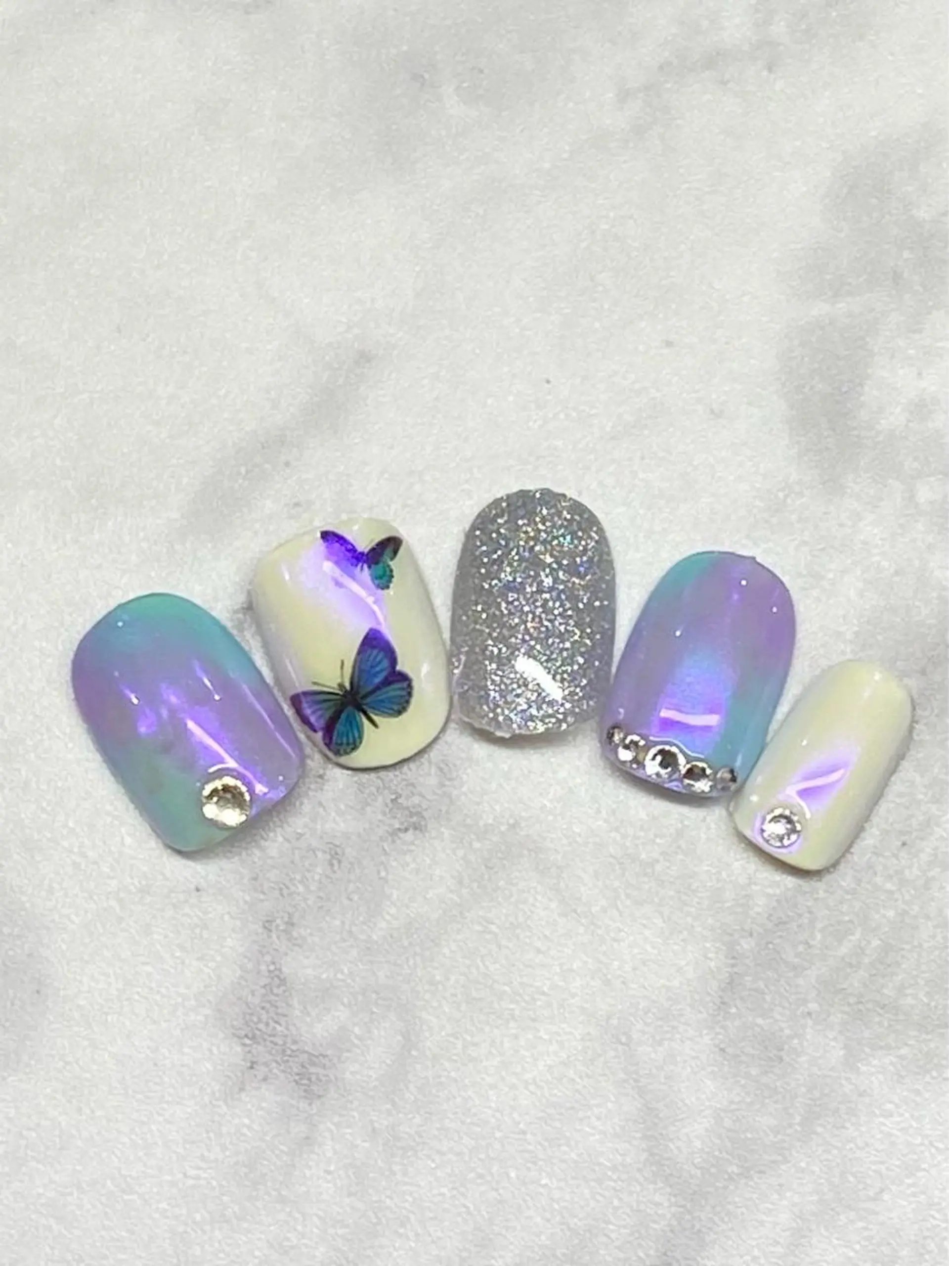 ネイル ジェルネイル 韓国ネイル パラジェル 夏ネイル Nail&eye Belire 新宿のネイルデザイン