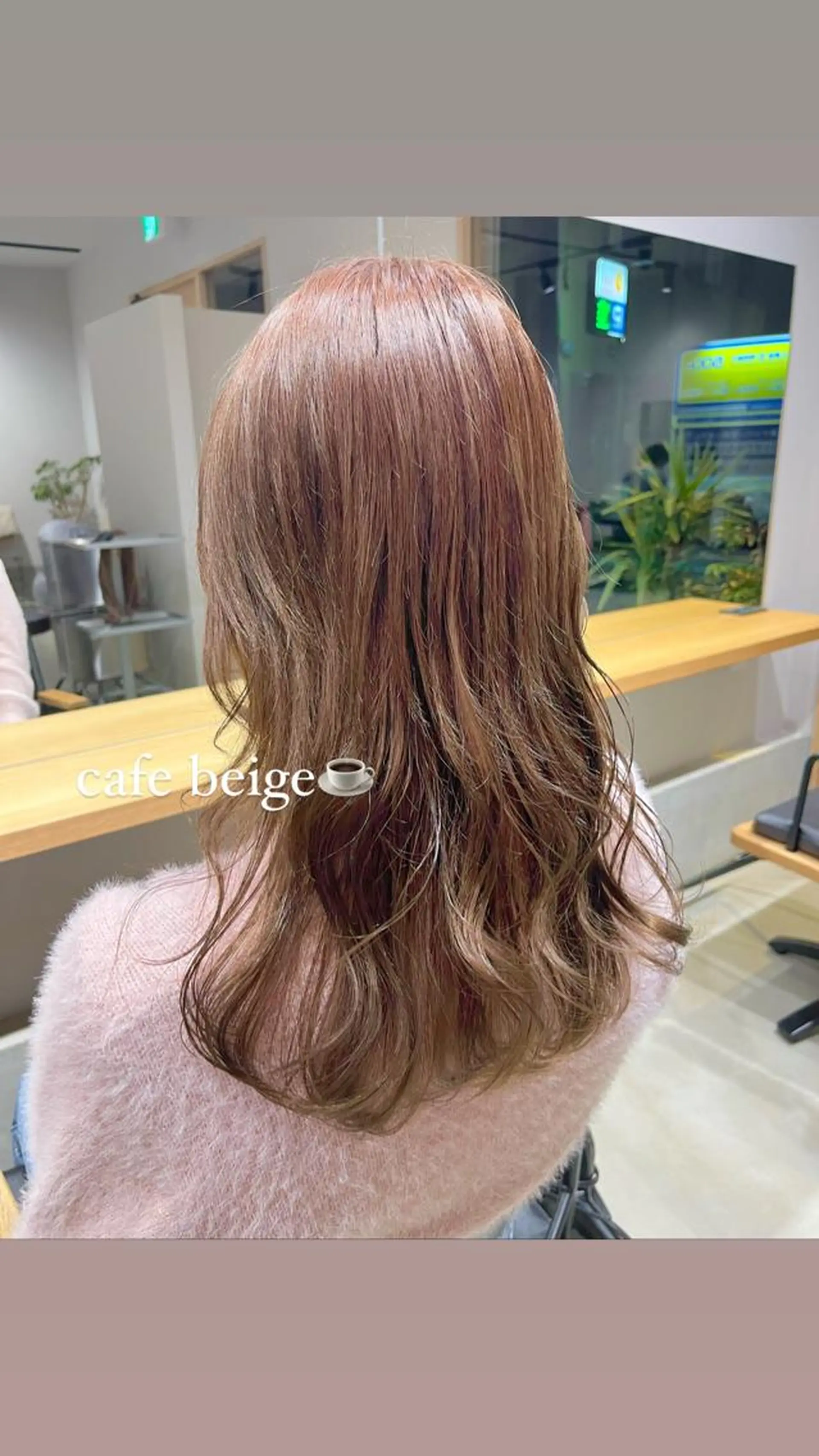 セミロング カラー ヘアアレンジ ブリーチ ピンクカラー 透明感ケアカラー/ レイヤー/ryokaのヘアスタイル