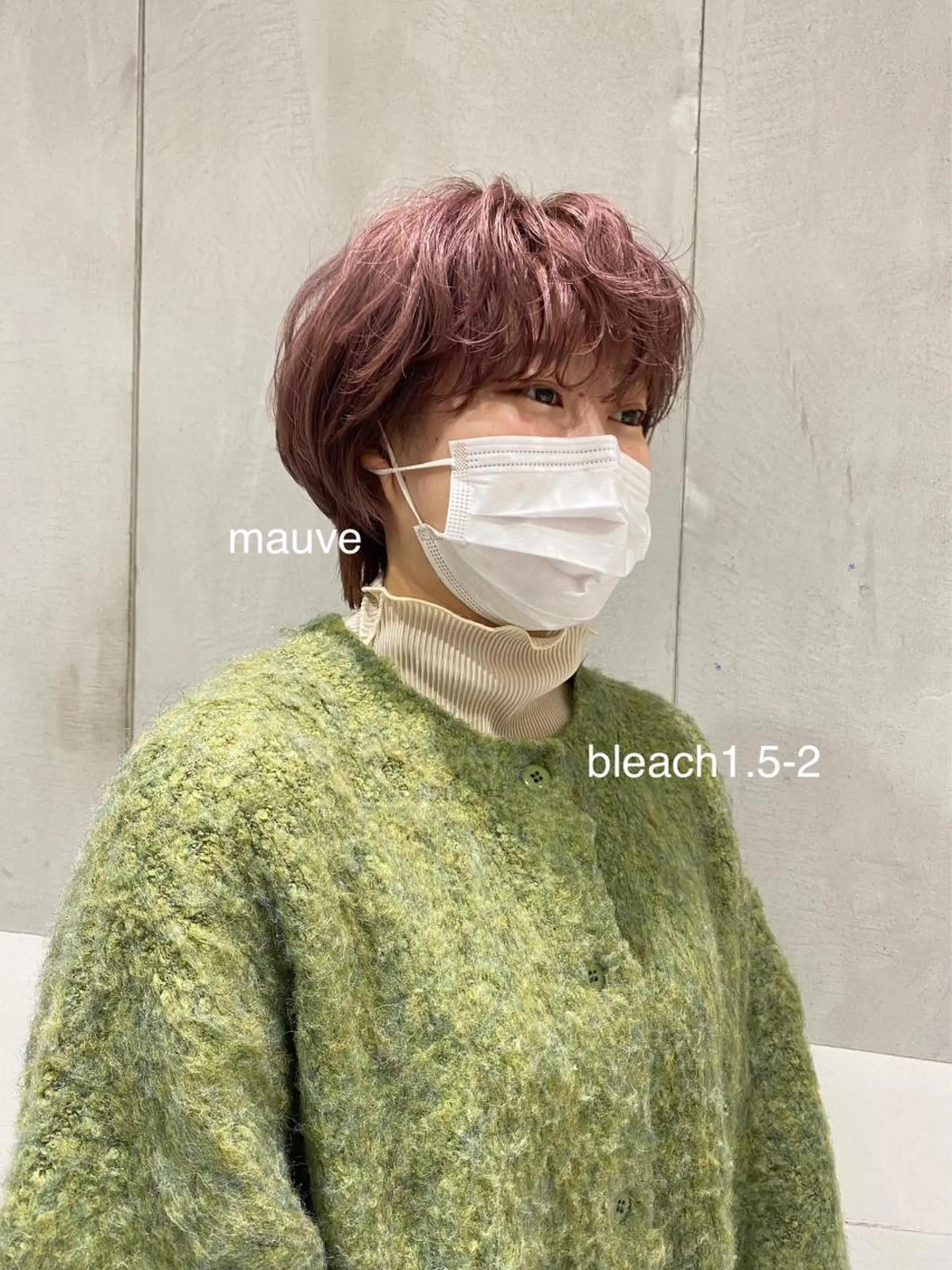 ショート カラー ベージュカラー ブリーチ ラベンダーカラー ピンクカラー ピンクベージュ ヘアカラー 艶感/ナチュラル 🩵amiのヘアスタイル