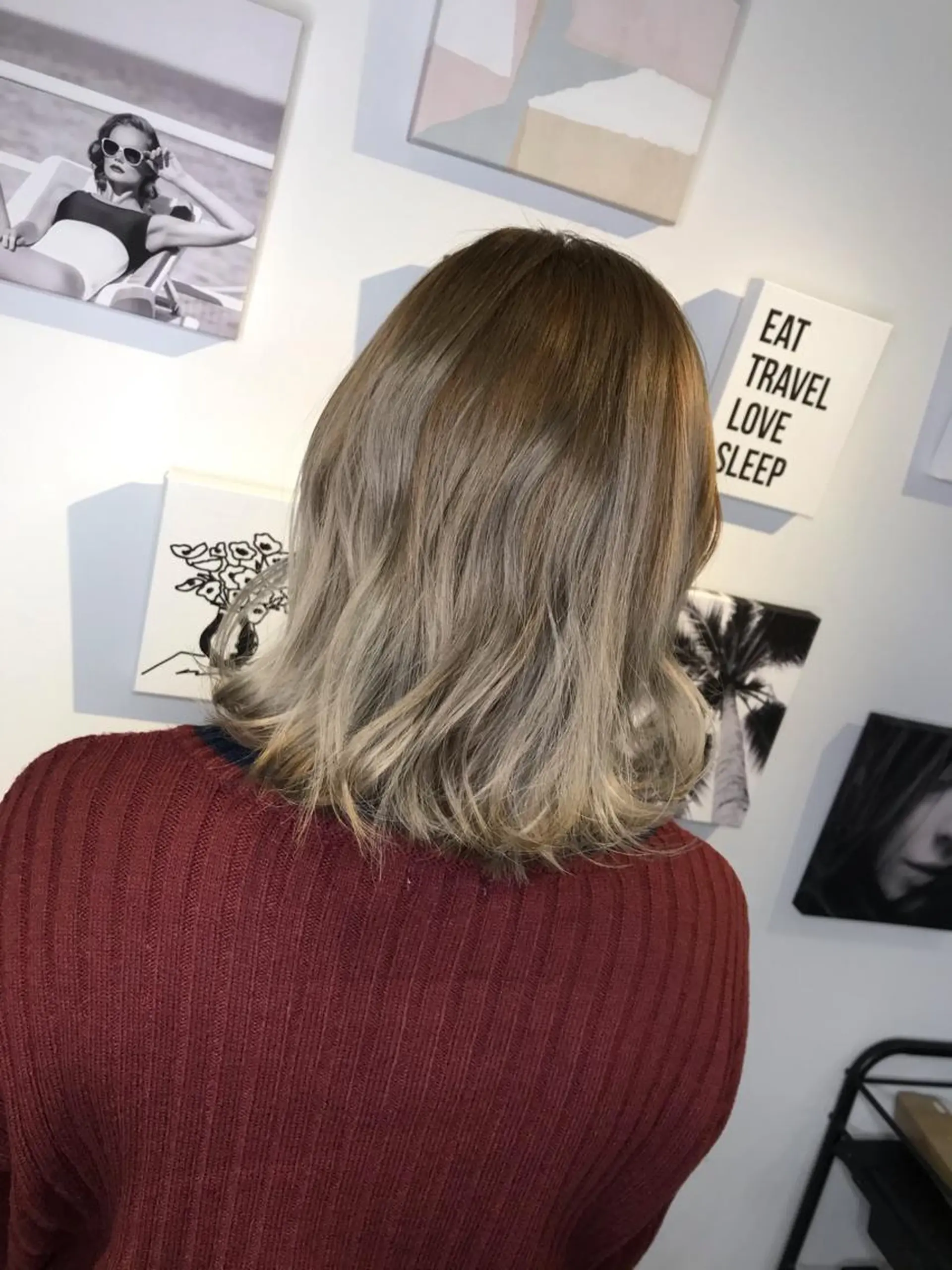 ミディアム カラー アディクシーカラー ブリーチ エドルカラー shi hoのヘアスタイル