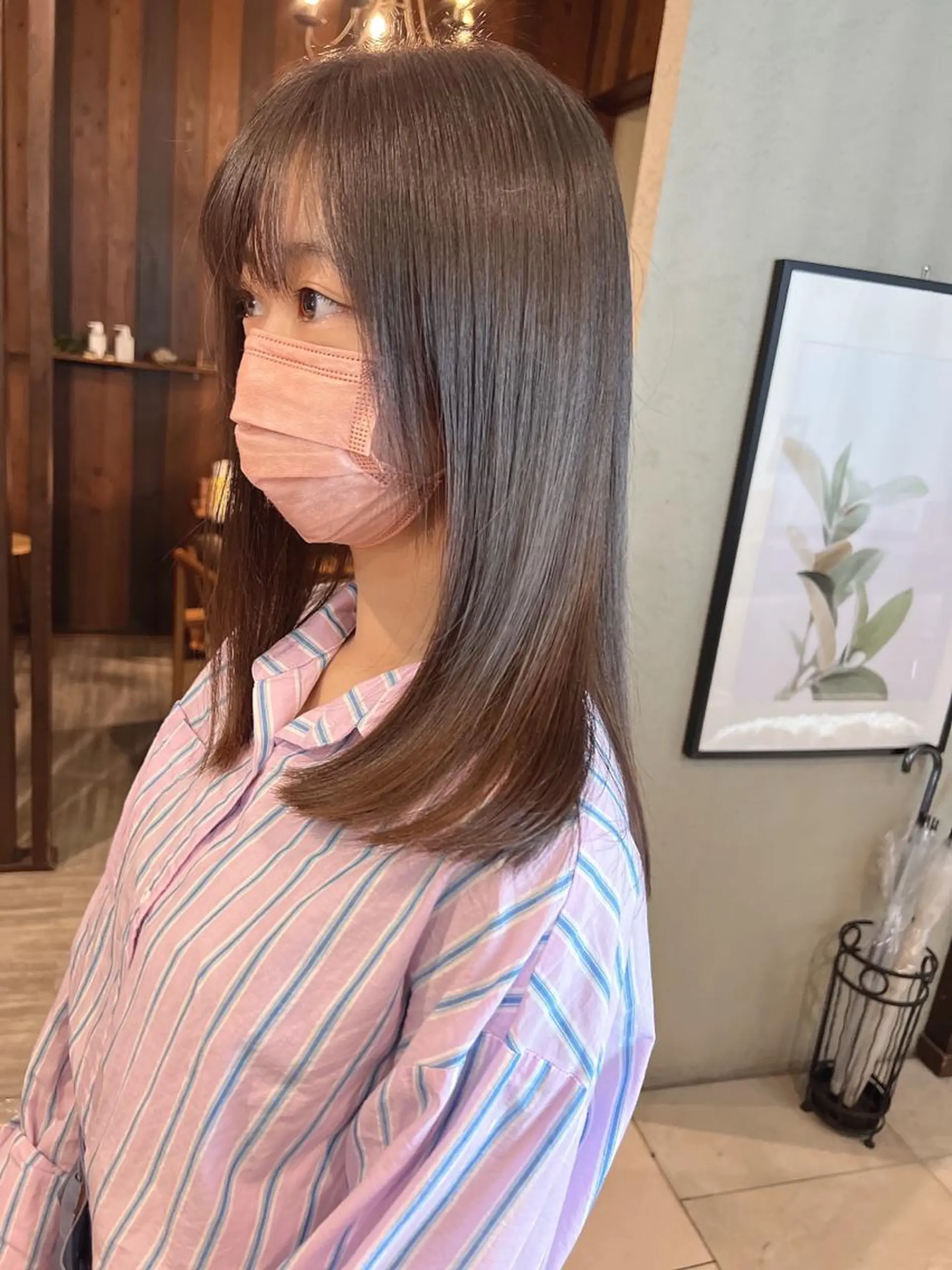 ミディアム 髪質改善 具志 正太のヘアスタイル