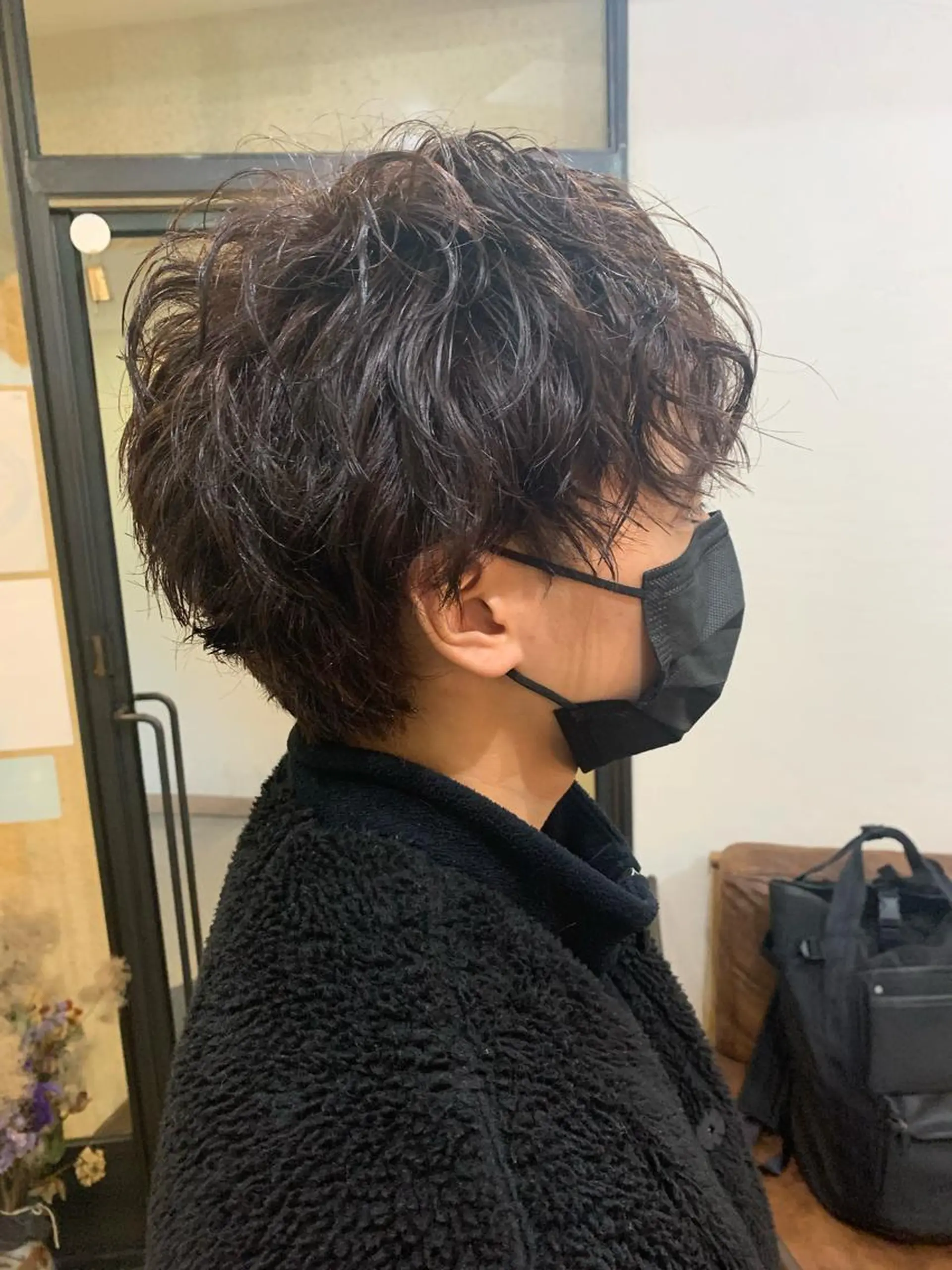 ショート メンズ カット パーマ 角戸 りおのヘアスタイル