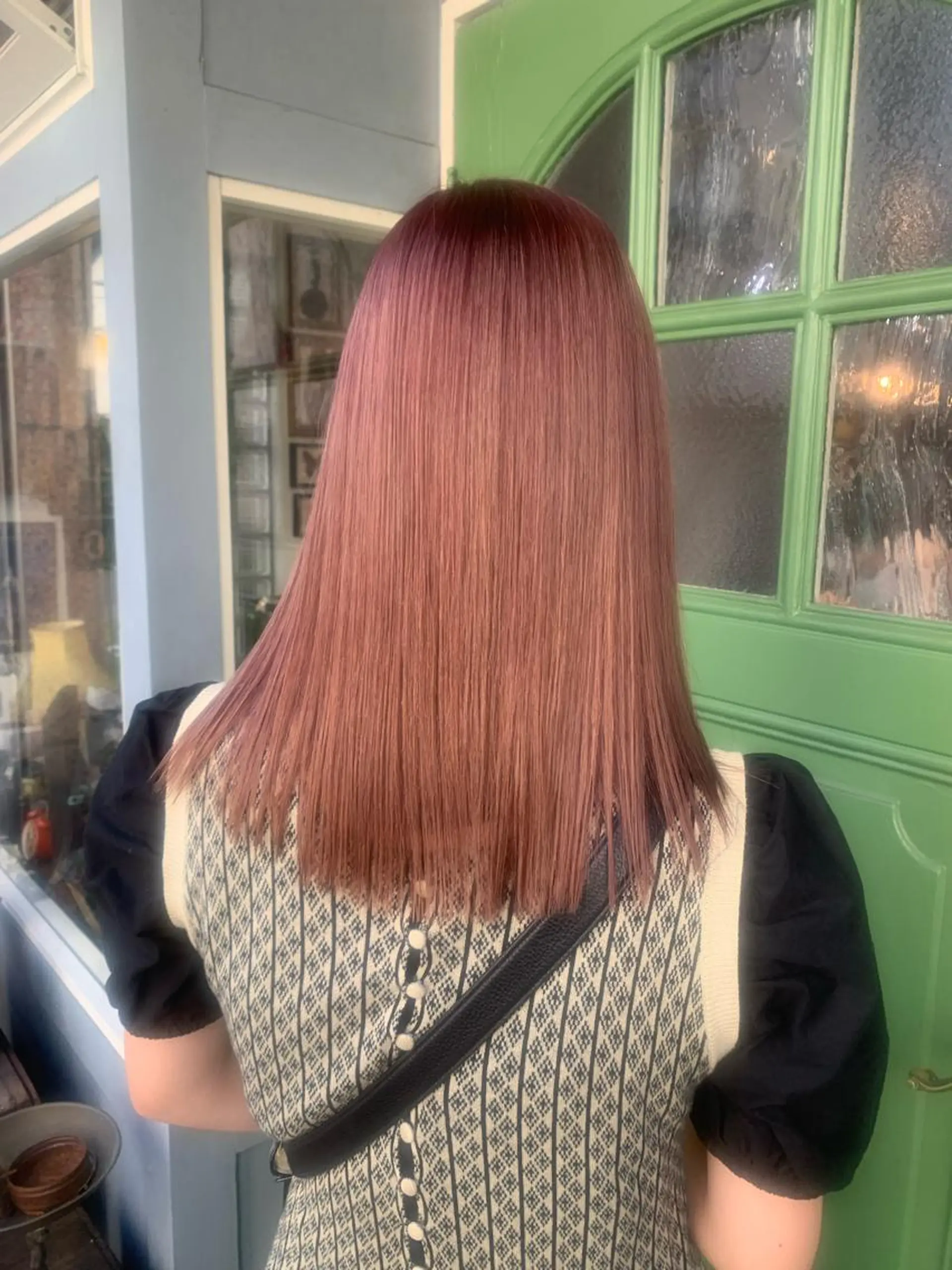 ミディアム カラー ヘアカラー トリートメント 清水千優/パーマ/ メンズパーマのヘアスタイル