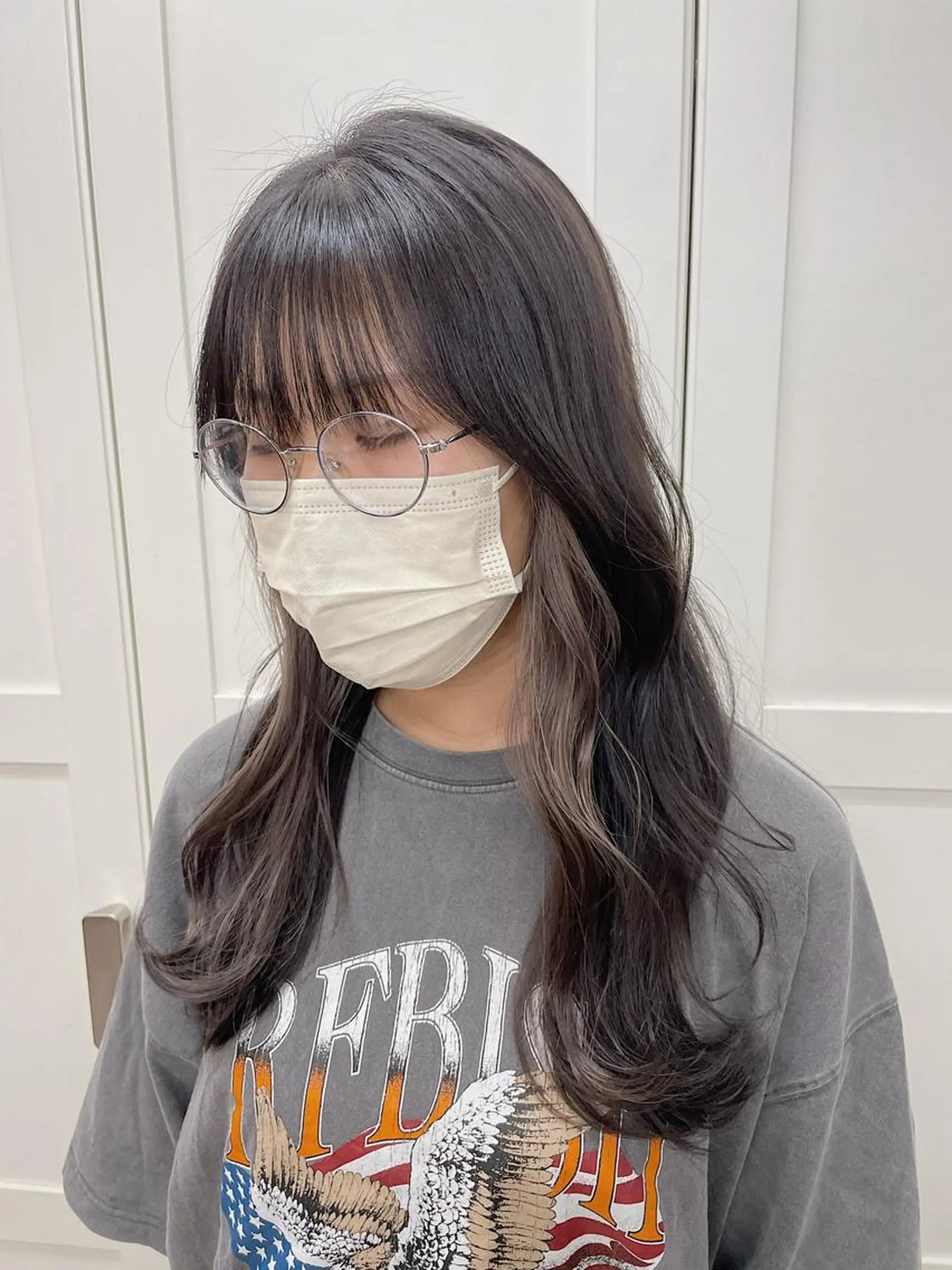 セミロング カラー ハットリ /北習志野のヘアスタイル