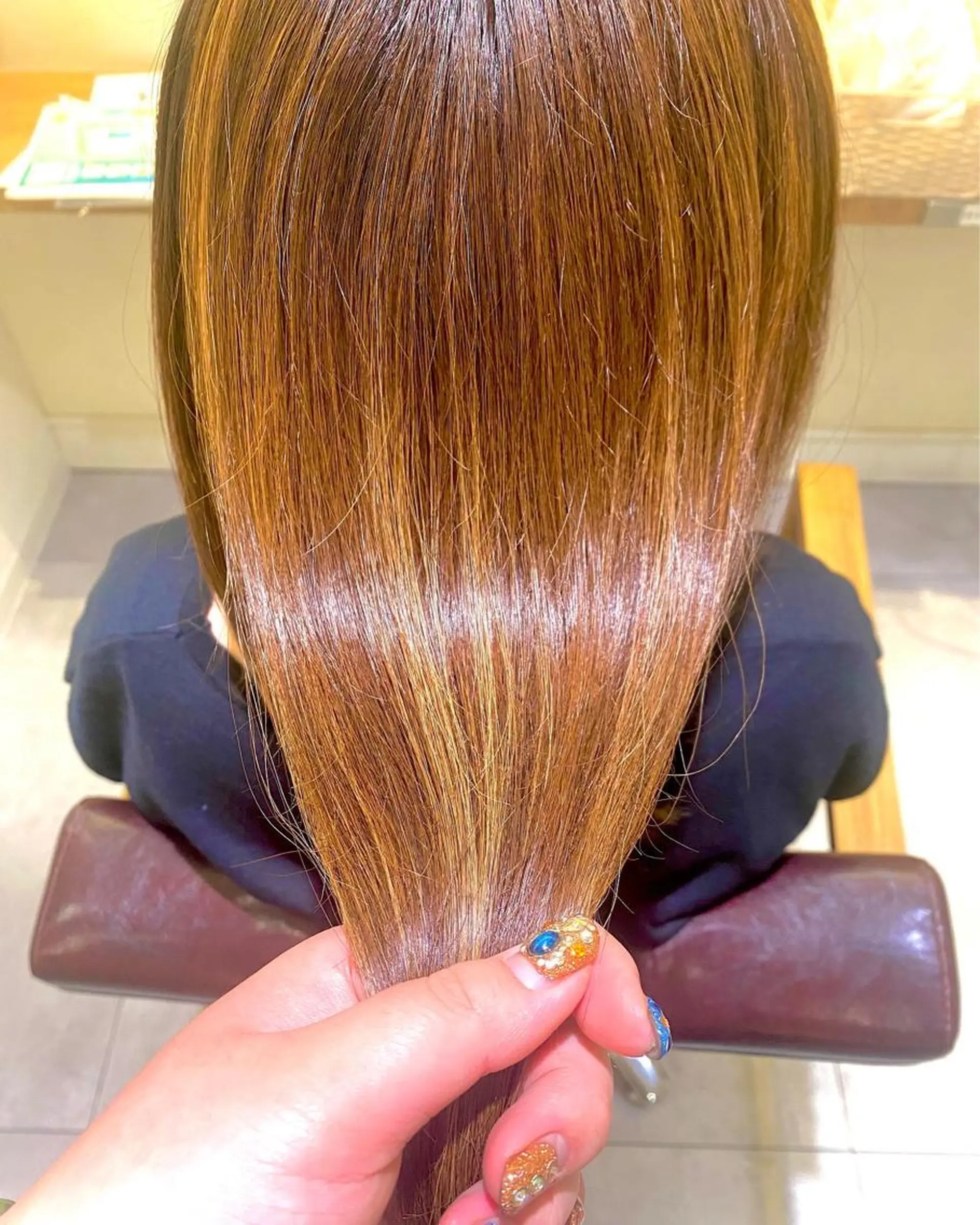 セミロング カラー カット トリートメント KAORU/絹髪 /髪質改善/奈良のヘアスタイル