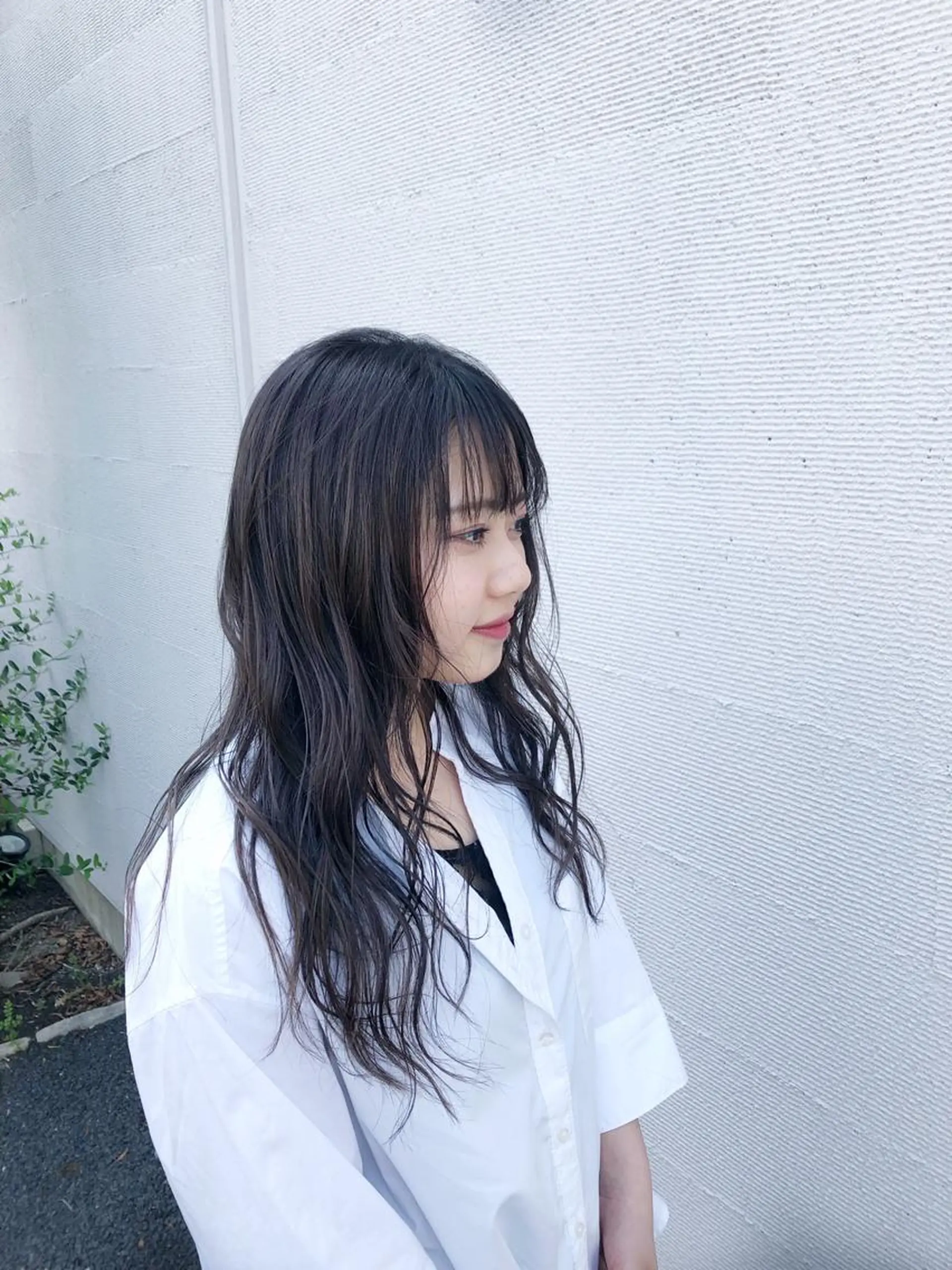 ロング 中川 茜里のヘアスタイル