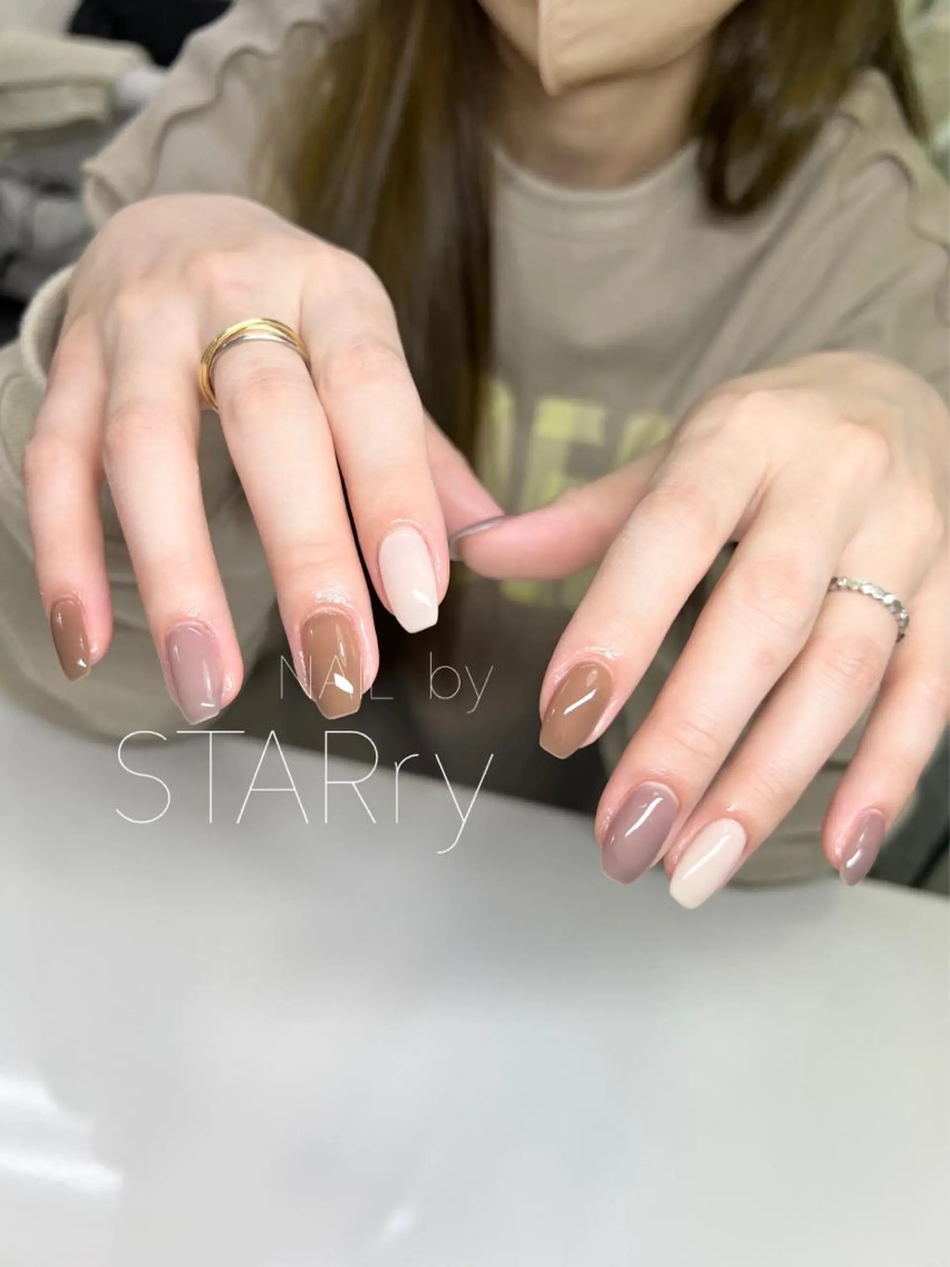 ネイル アートネイル ジェルネイル ニュアンスネイル パラジェル シンプルネイル NAIL by STARry 川口のネイルデザイン
