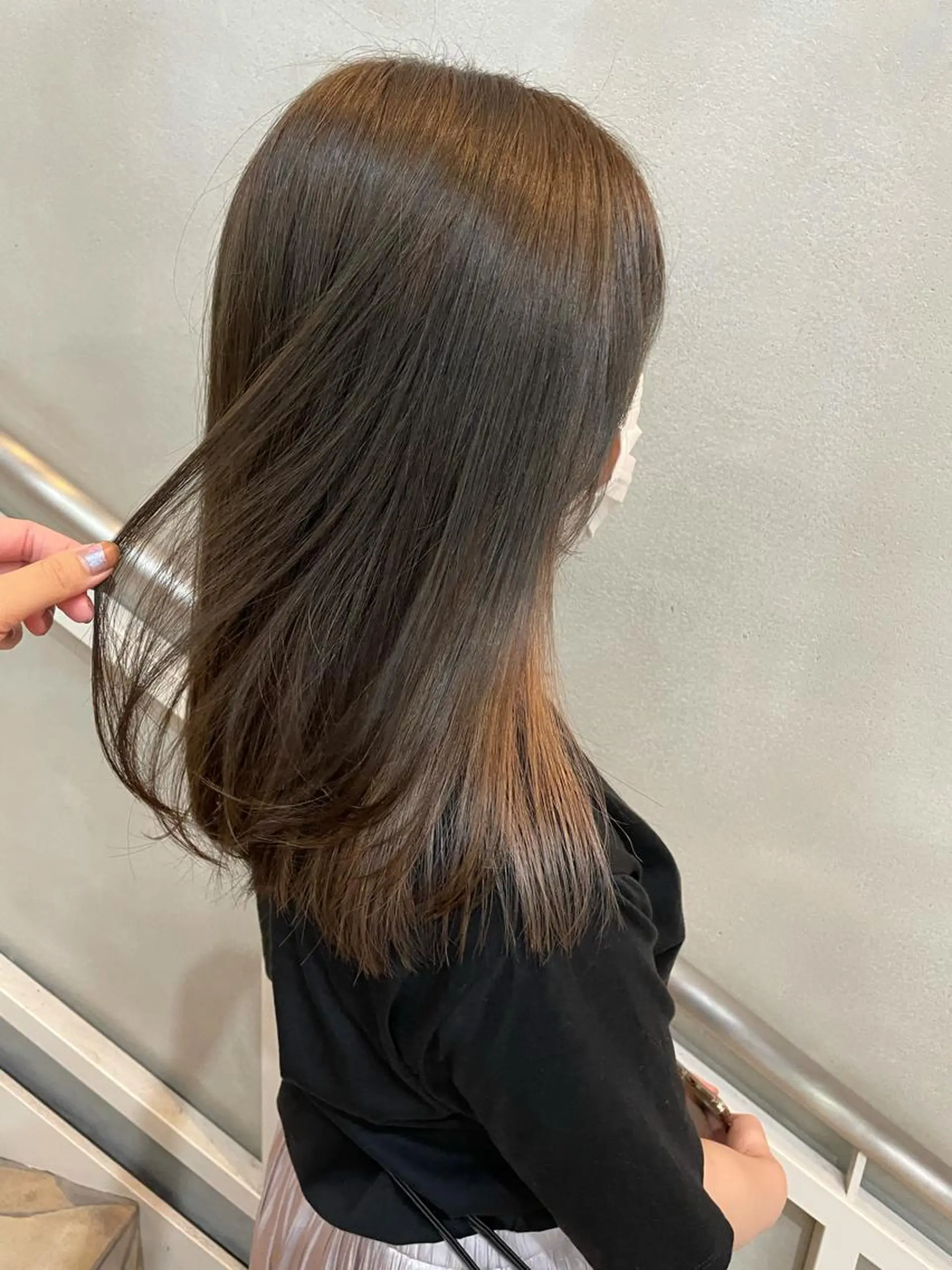 ミディアム カラー ベージュカラー ブリーチ 沖縄/ヘアアレンジ /ナカノのヘアスタイル