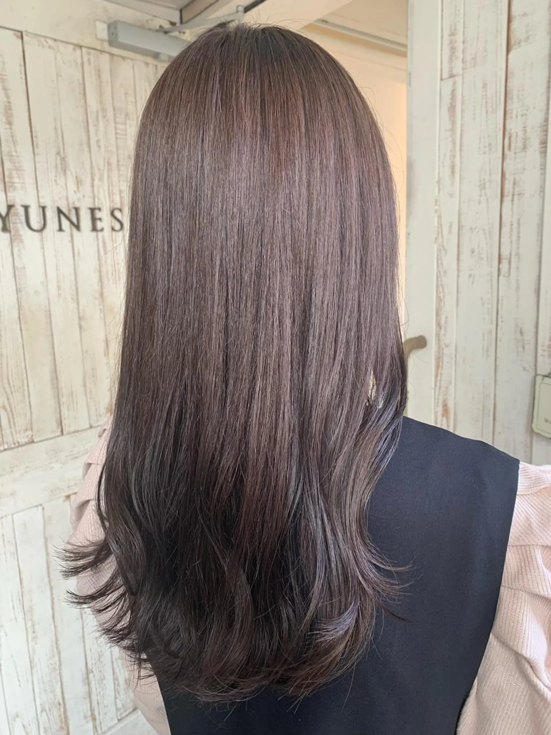 ロング カラー ベージュカラー ロング JYUNESU表参道所属・似合わせhair🔸 アサダ タカコ🔸のヘアスタイル