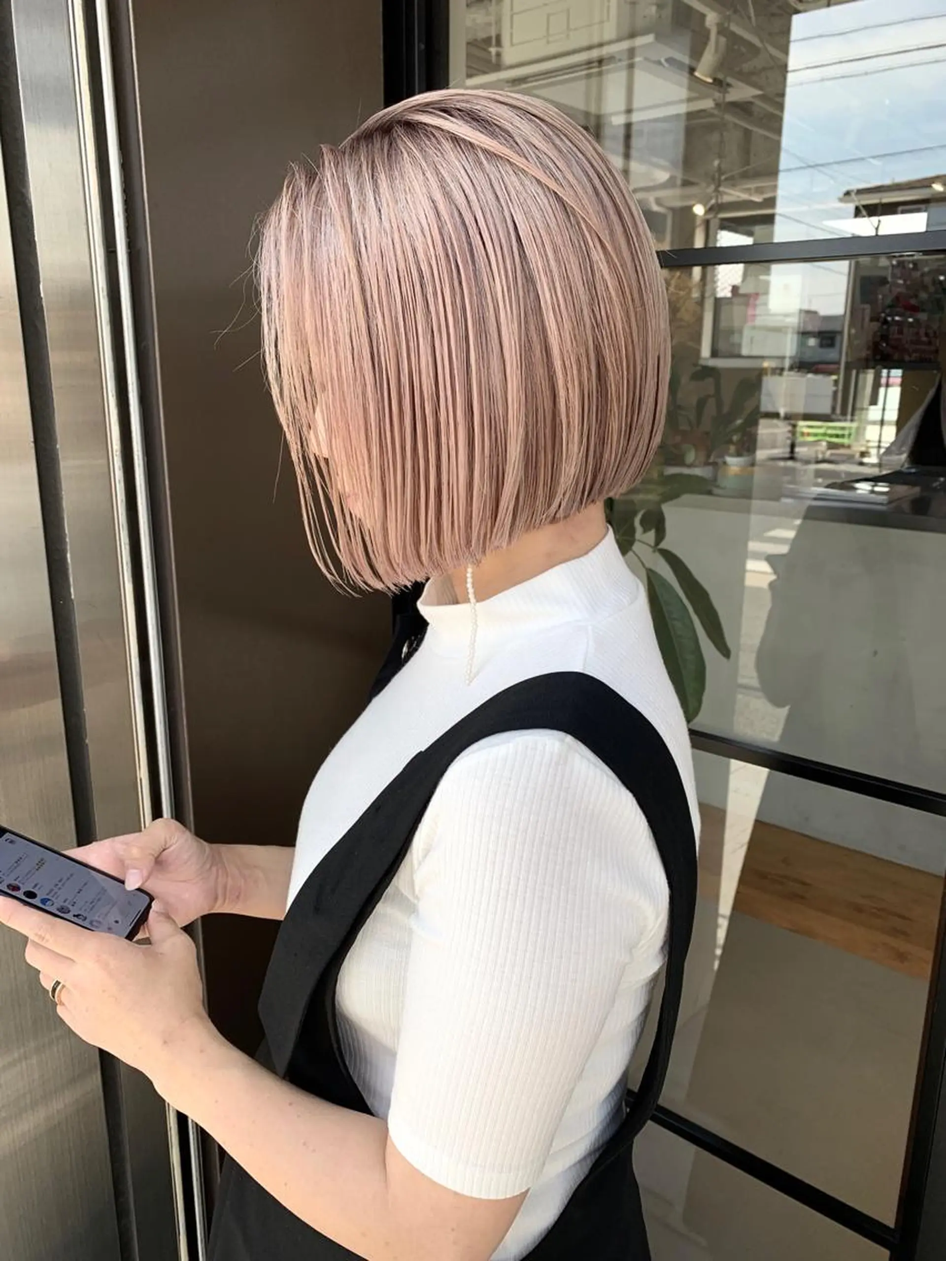 ショート カラー ブリーチ ハイトーンカラー mizuki /メンズカット募集のヘアスタイル