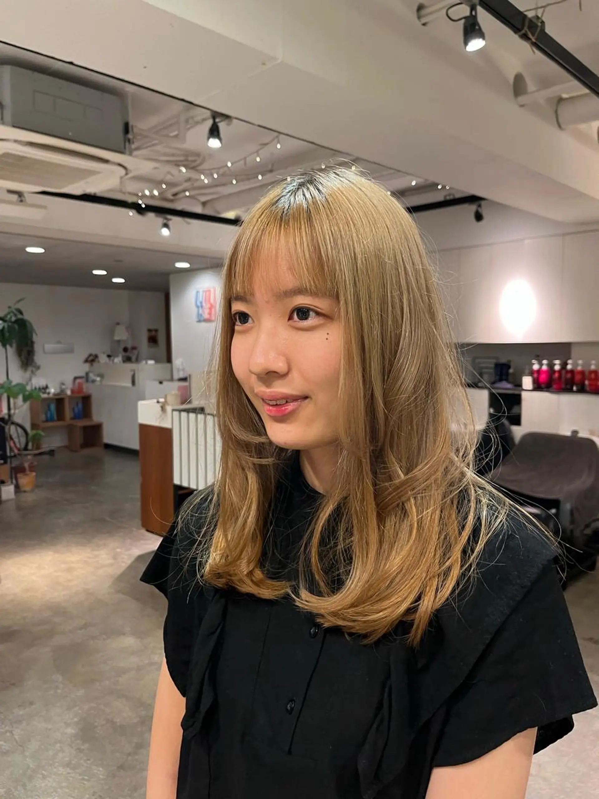 ロング うる艶カラー/恵比寿 ベージュ/丸山陽平のヘアスタイル