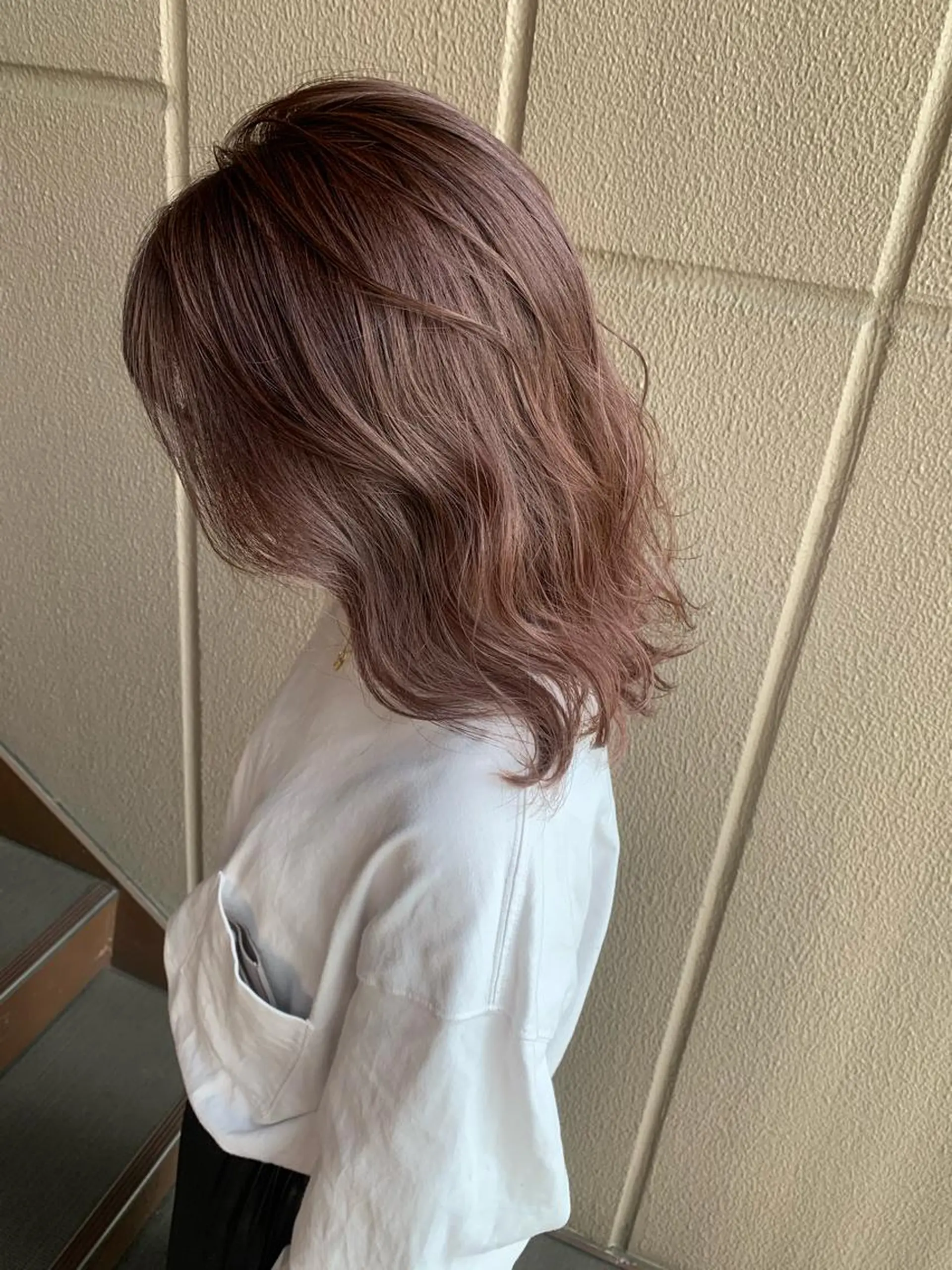 ミディアム 🐬脱白髪染めカラー 清水大世🐬のヘアスタイル