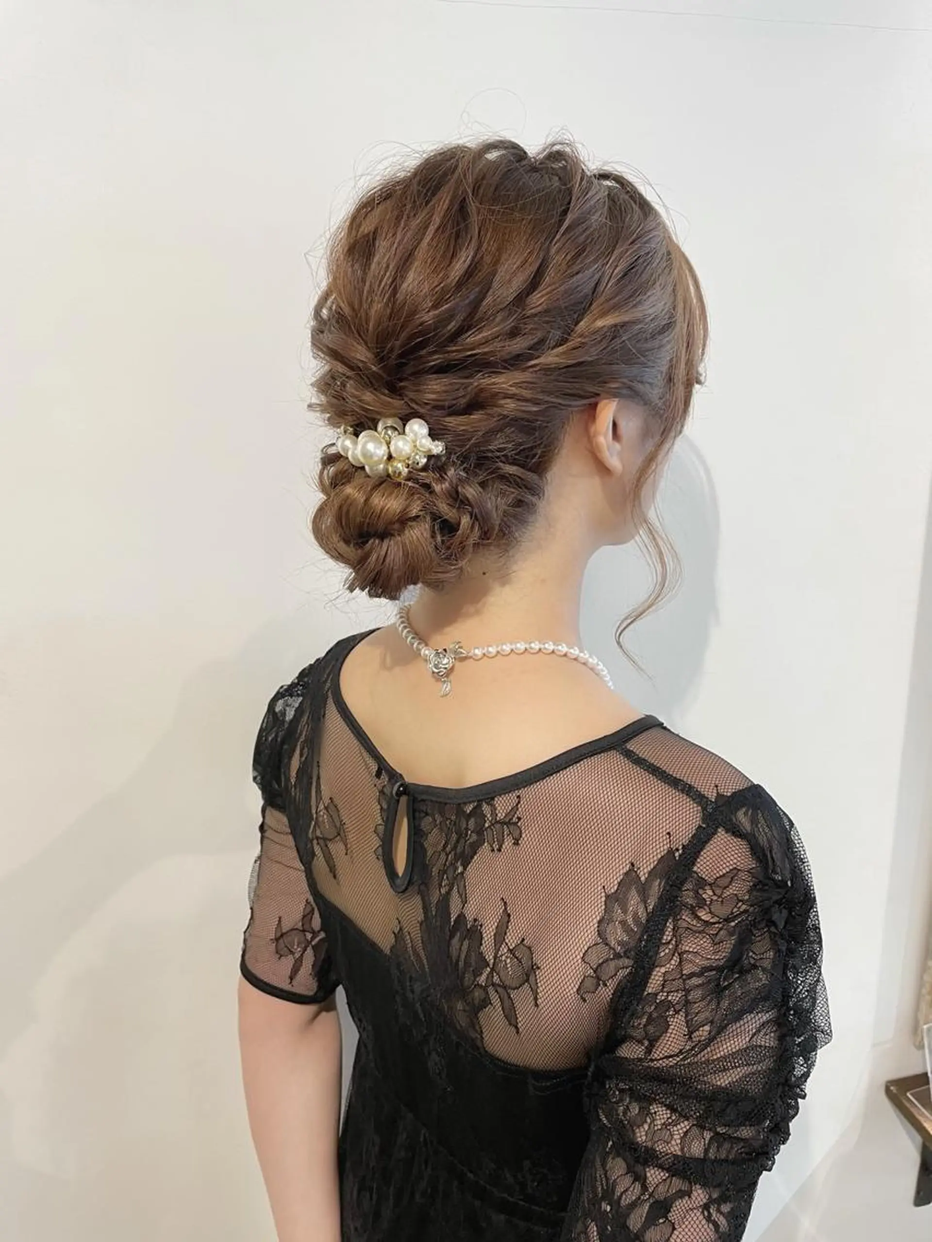 セミロング ヘアアレンジ ヘアセット ヘアアレンジ にいた かづしげのヘアスタイル