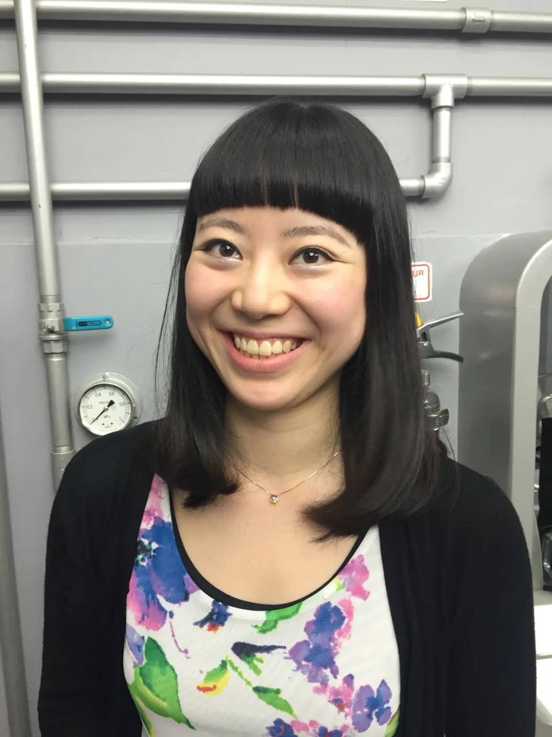 ミディアム セミロング 清田 仁のヘアスタイル